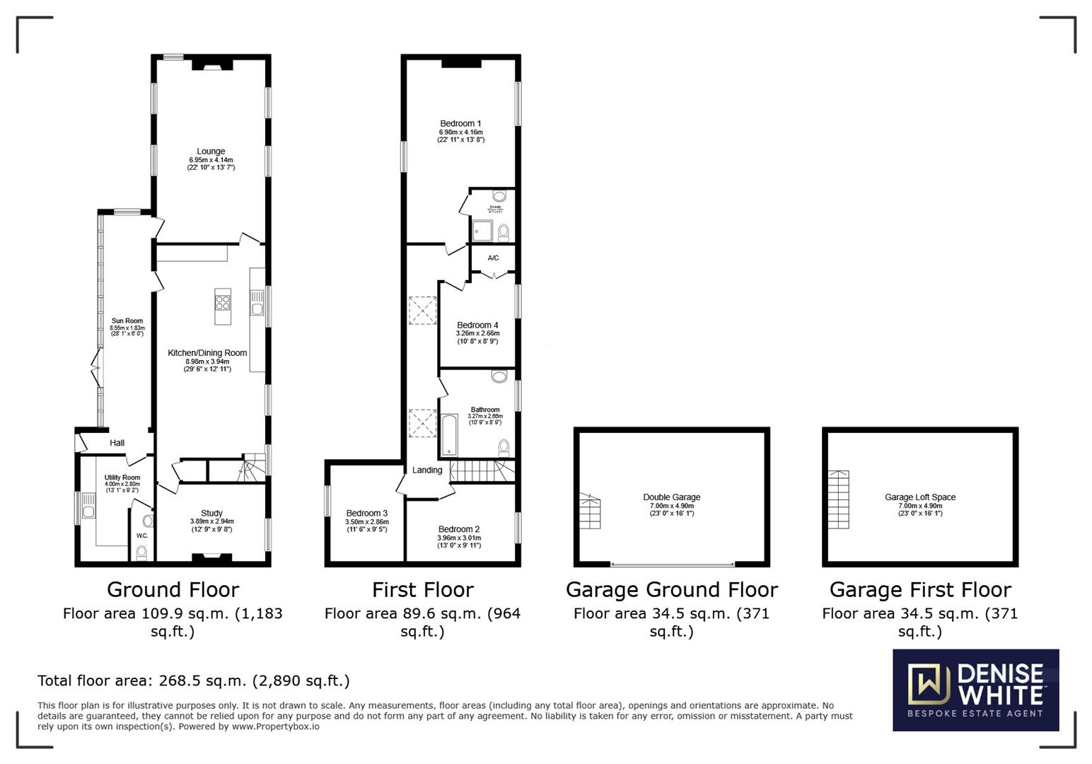 (Riley) Hilltop Farm, Hill Top, Brown Edge, Staffordshire floorplan