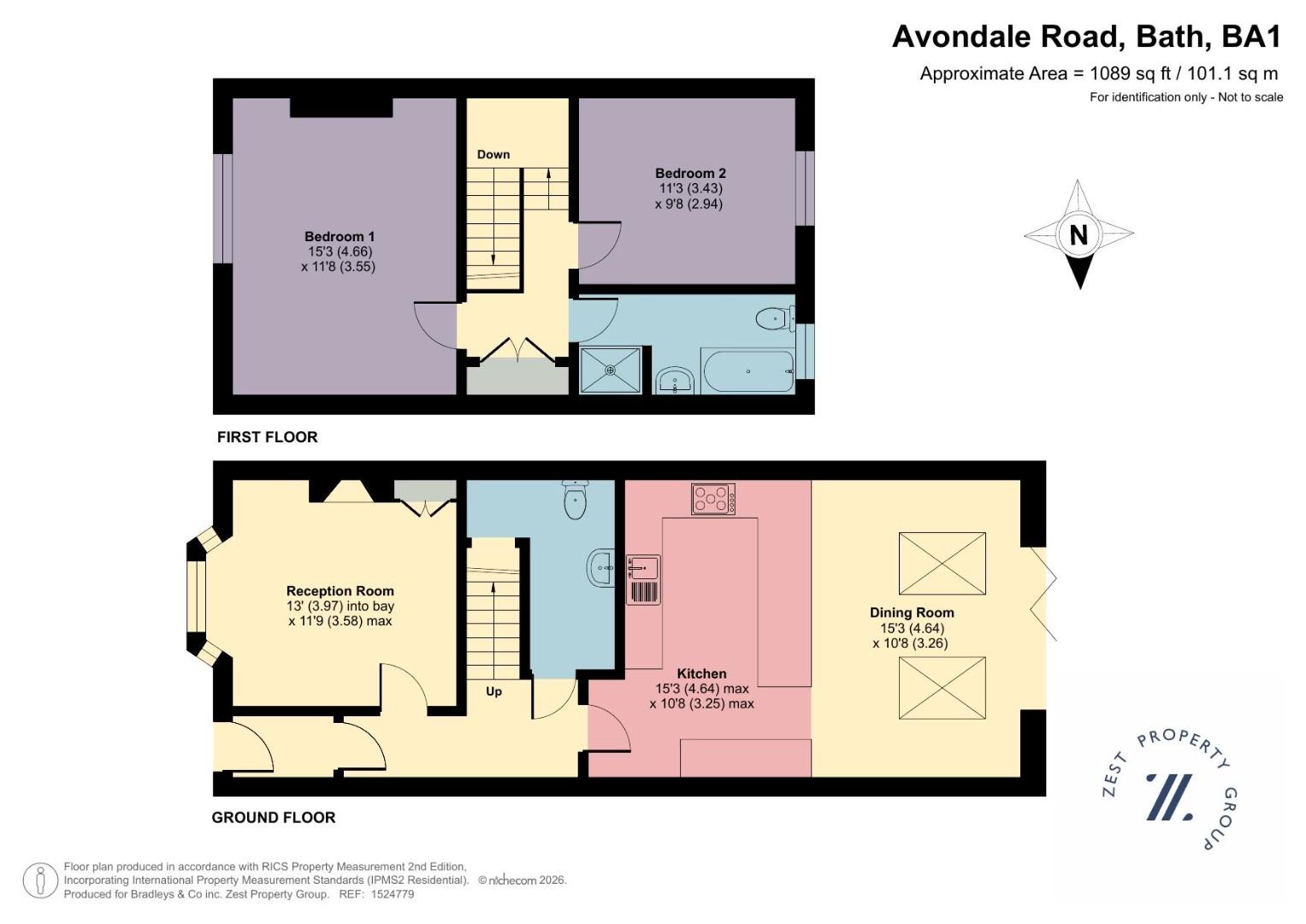 5, Avondale Road, Bath floorplan