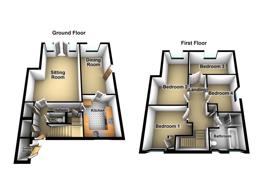 Oak Tree Close, Evesham WR11, 4 bedroom semidetached house for sale