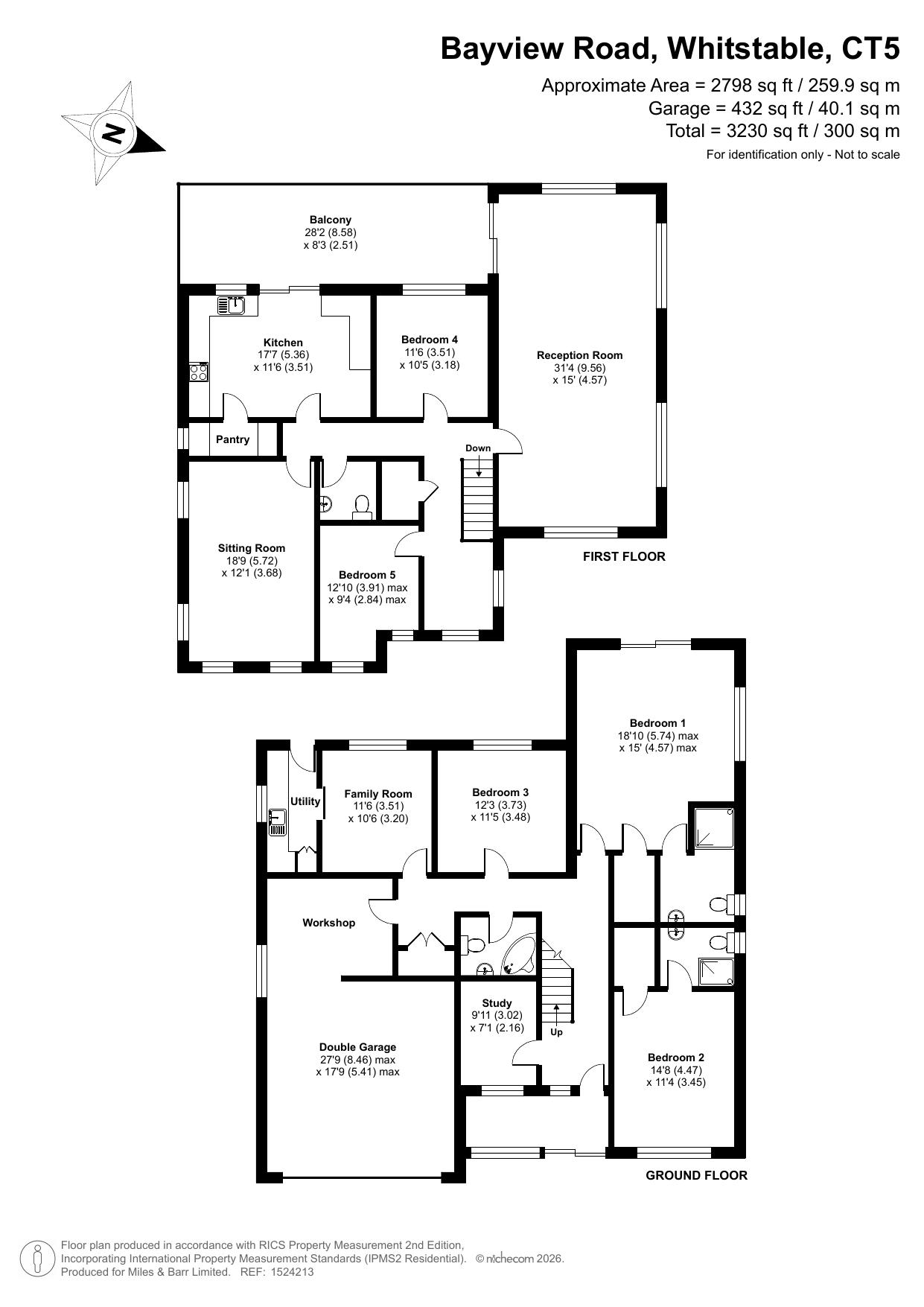 21, Bayview Road, Whitstable floorplan