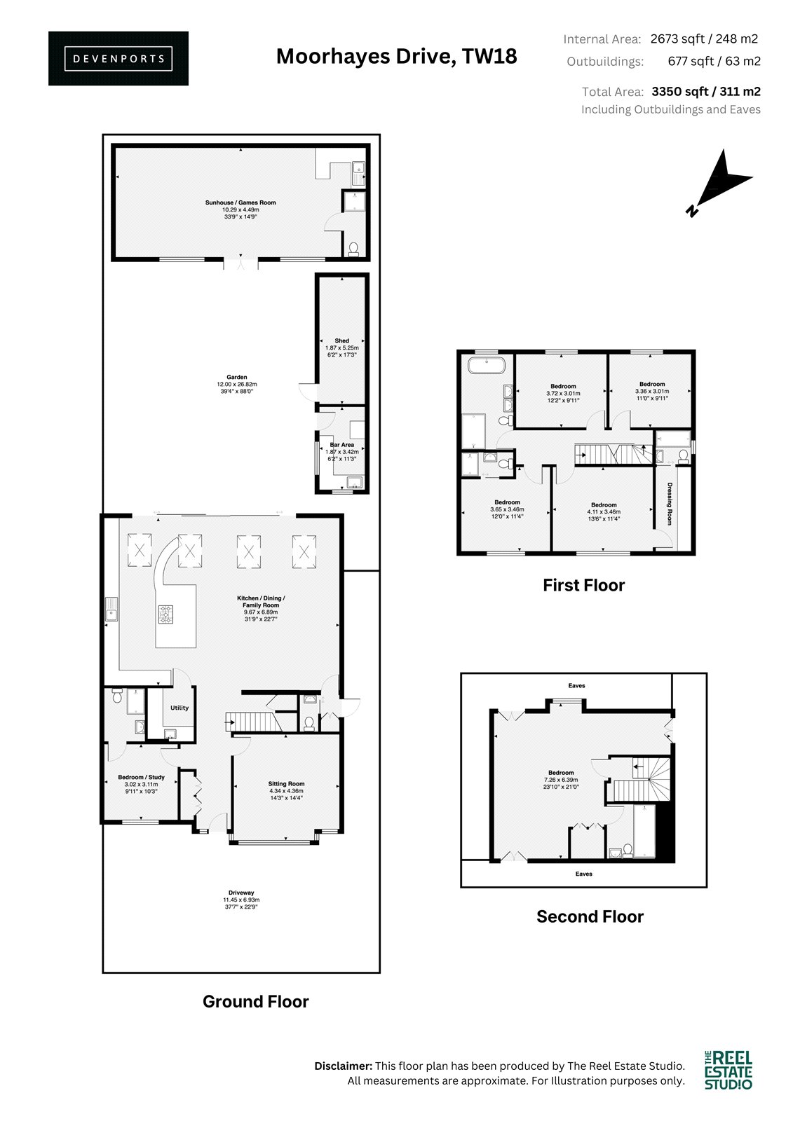 19, Moorhayes Drive, Laleham floorplan