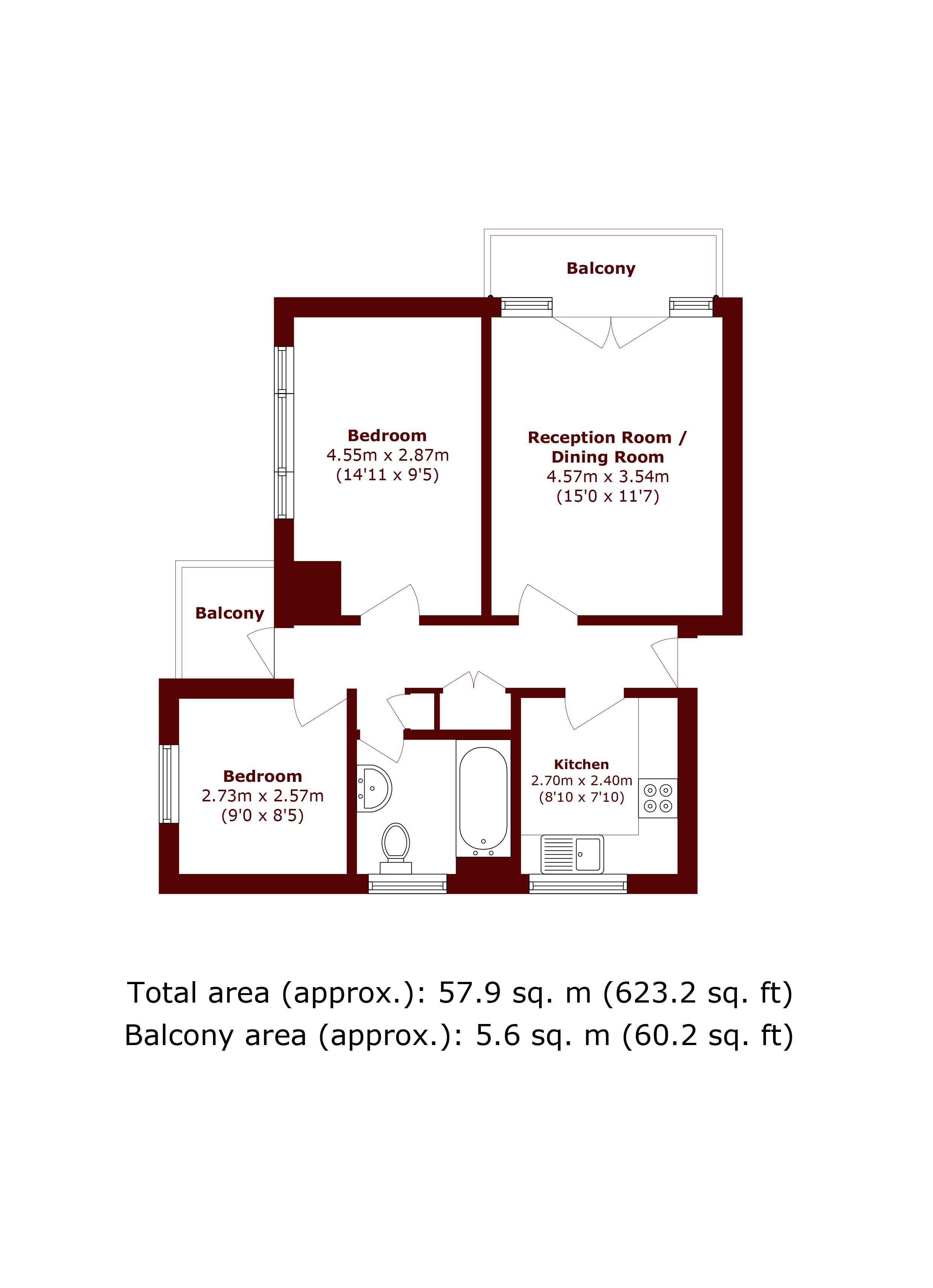 Leigham Court Road, London floorplan