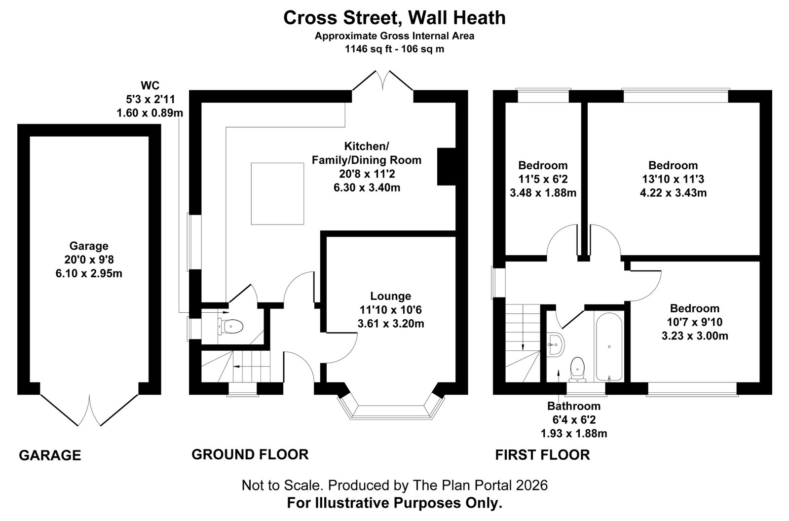 19, Cross Street, Kingswinford floorplan