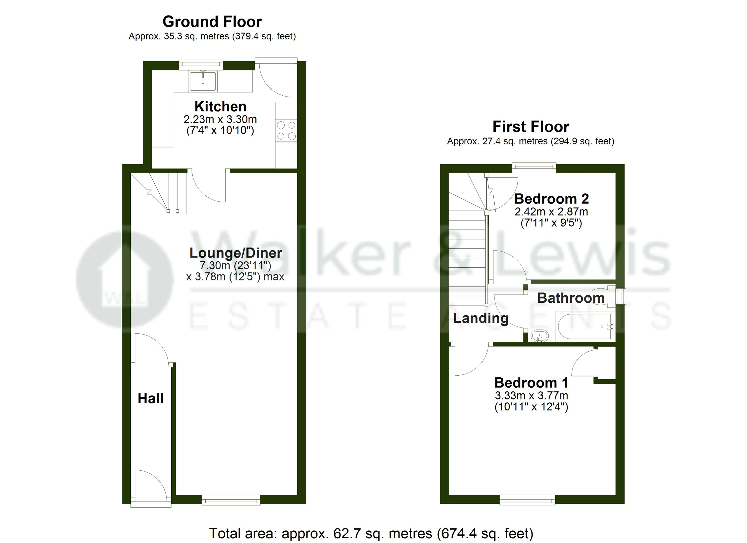 9 Cemetery Road, Pontypridd floorplan