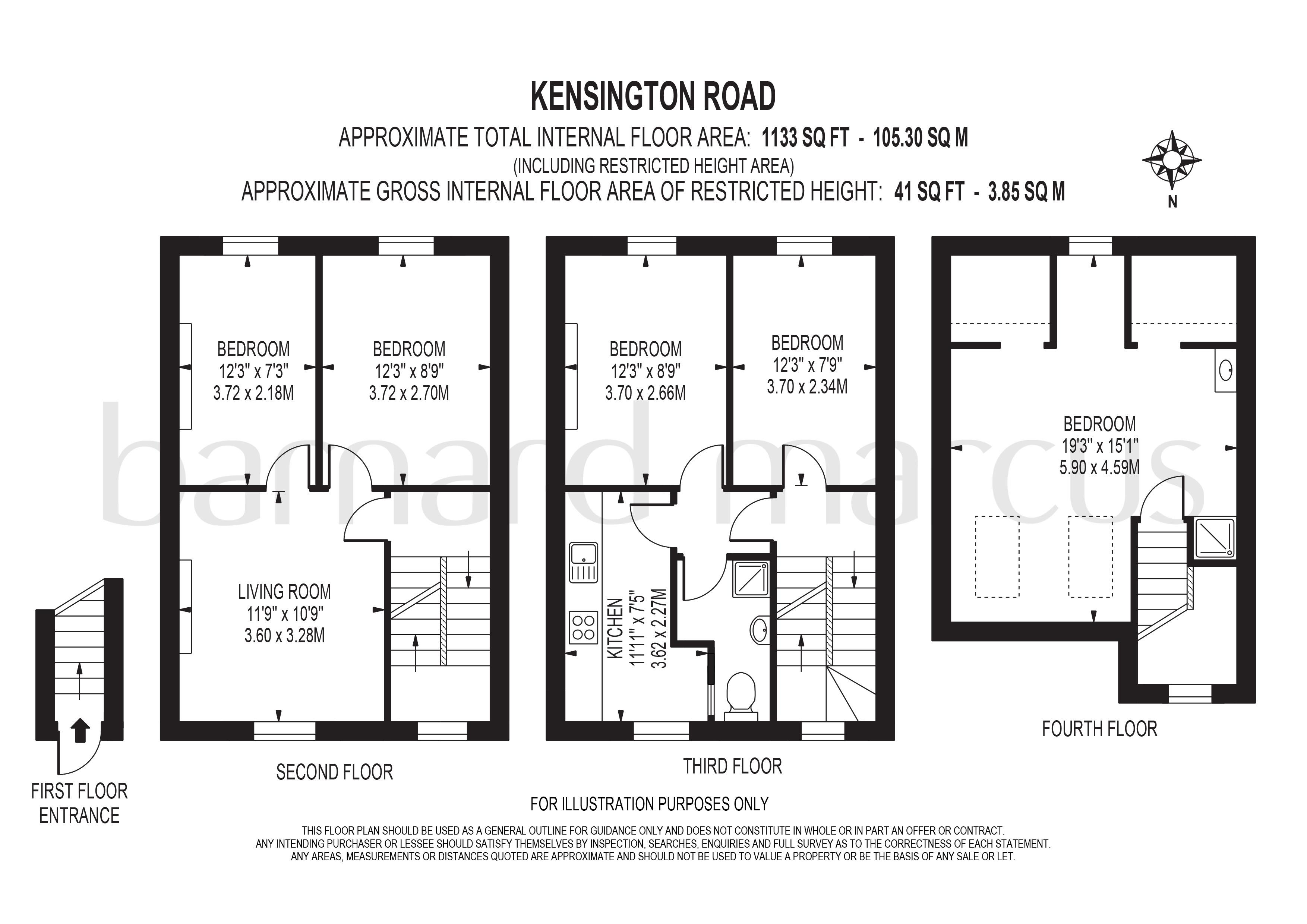 343A, Kennington Road, London floorplan