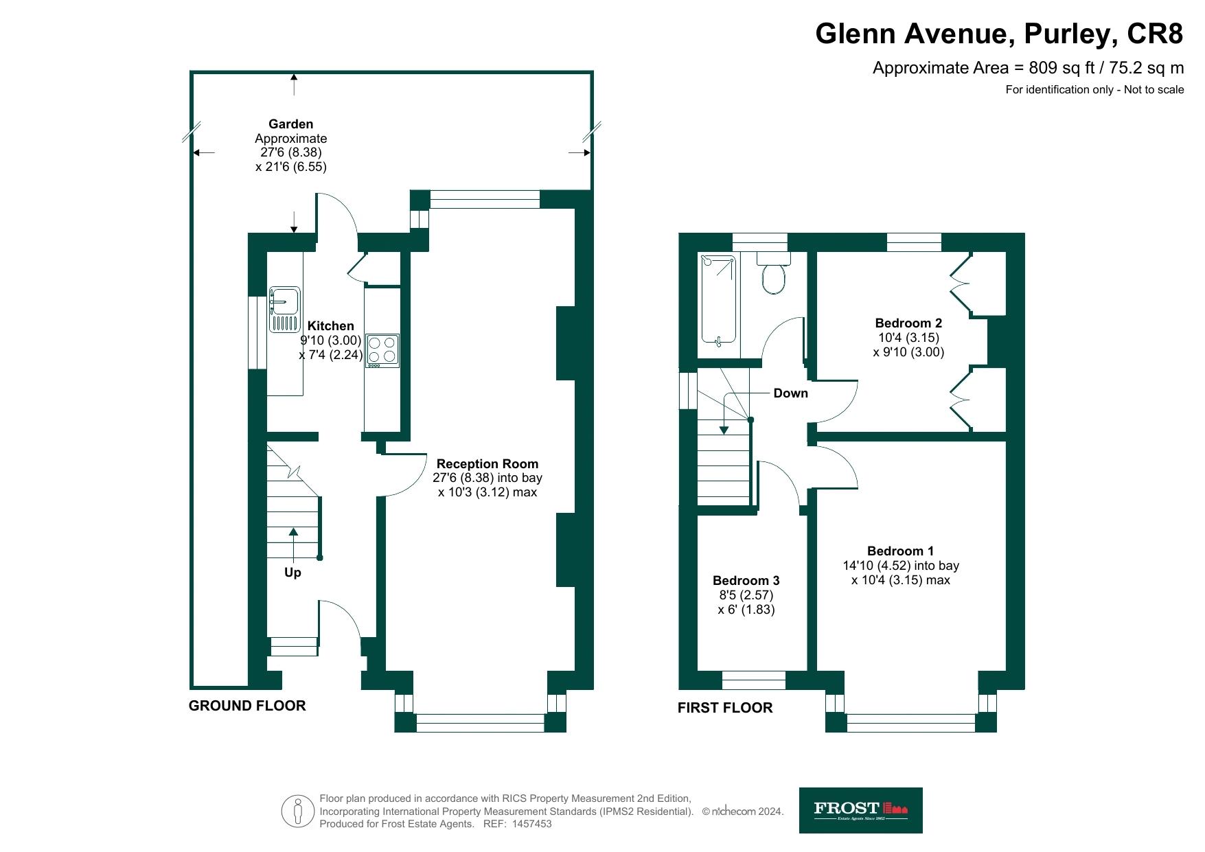 21, Glenn Avenue, Purley floorplan