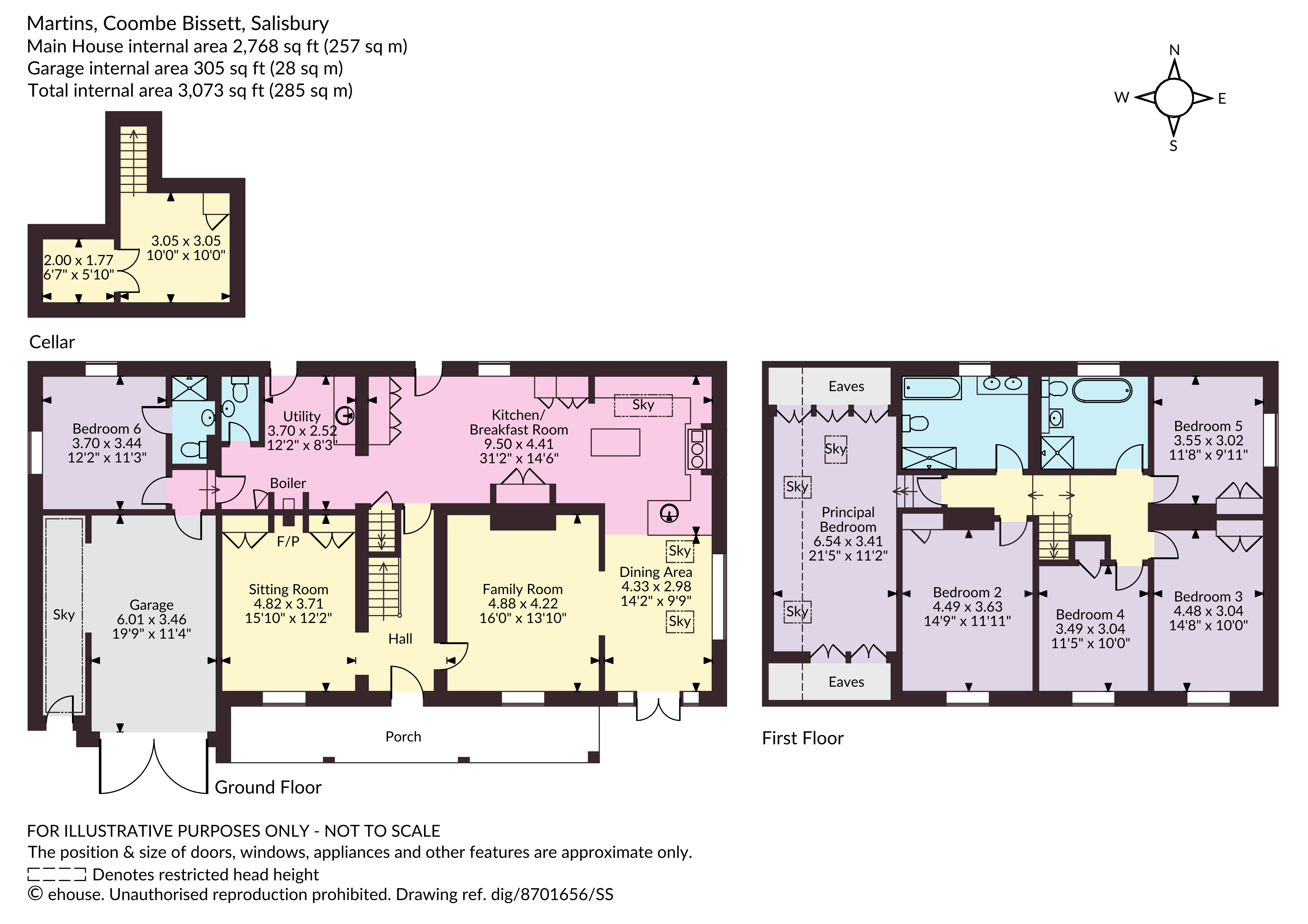 Martins,, Coombe Bissett, Wiltshire floorplan