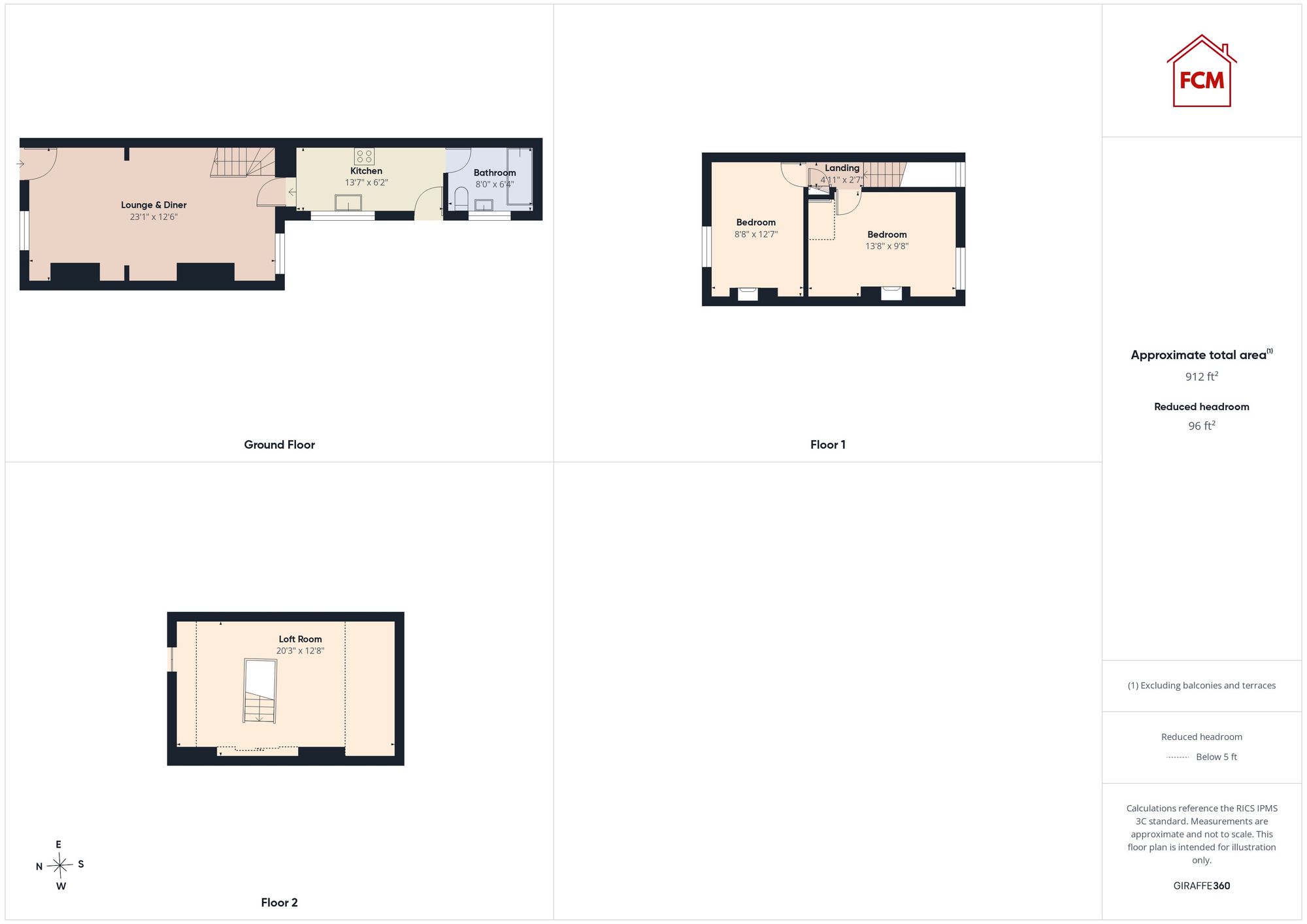 6 Countess Terrace, Whitehaven floorplan