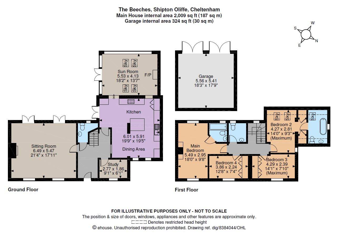 4 Bedrooms Detached house for sale in Shipton Oliffe, Cheltenham, Gloucestershire GL54