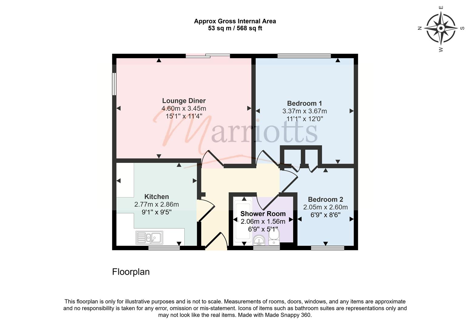 1, Bridge Green Walk, Strelley floorplan