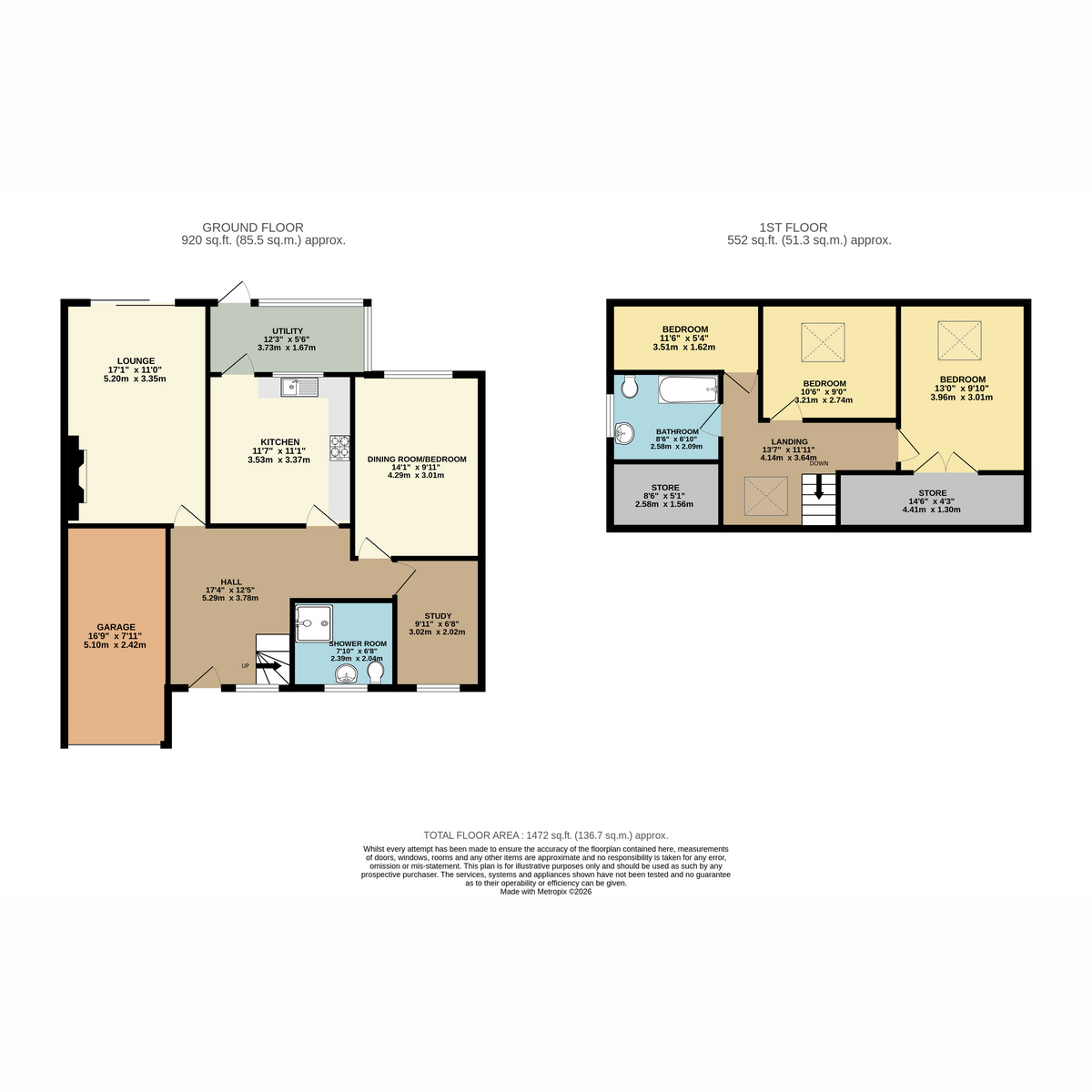 9, Savey Lane, Yoxall floorplan