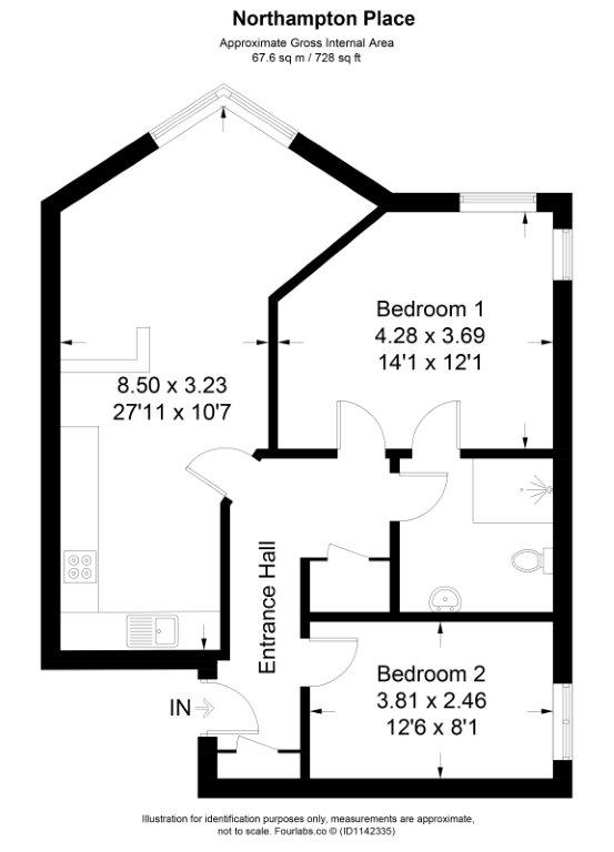 46 Northampton Place, 82, Northampton Avenue, Berkshire floorplan