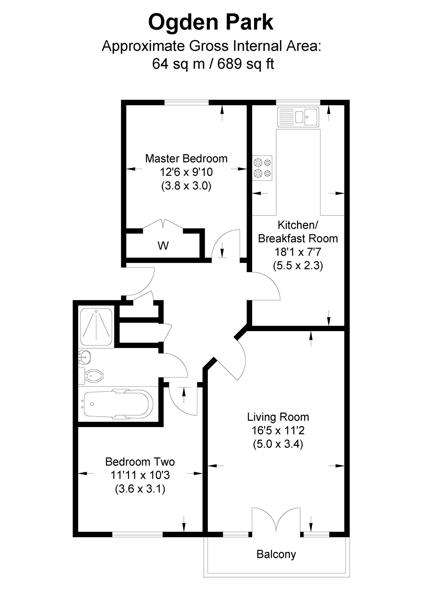 2 Bedrooms Flat for sale in Ogden Park, Berkshire, Bracknell RG12