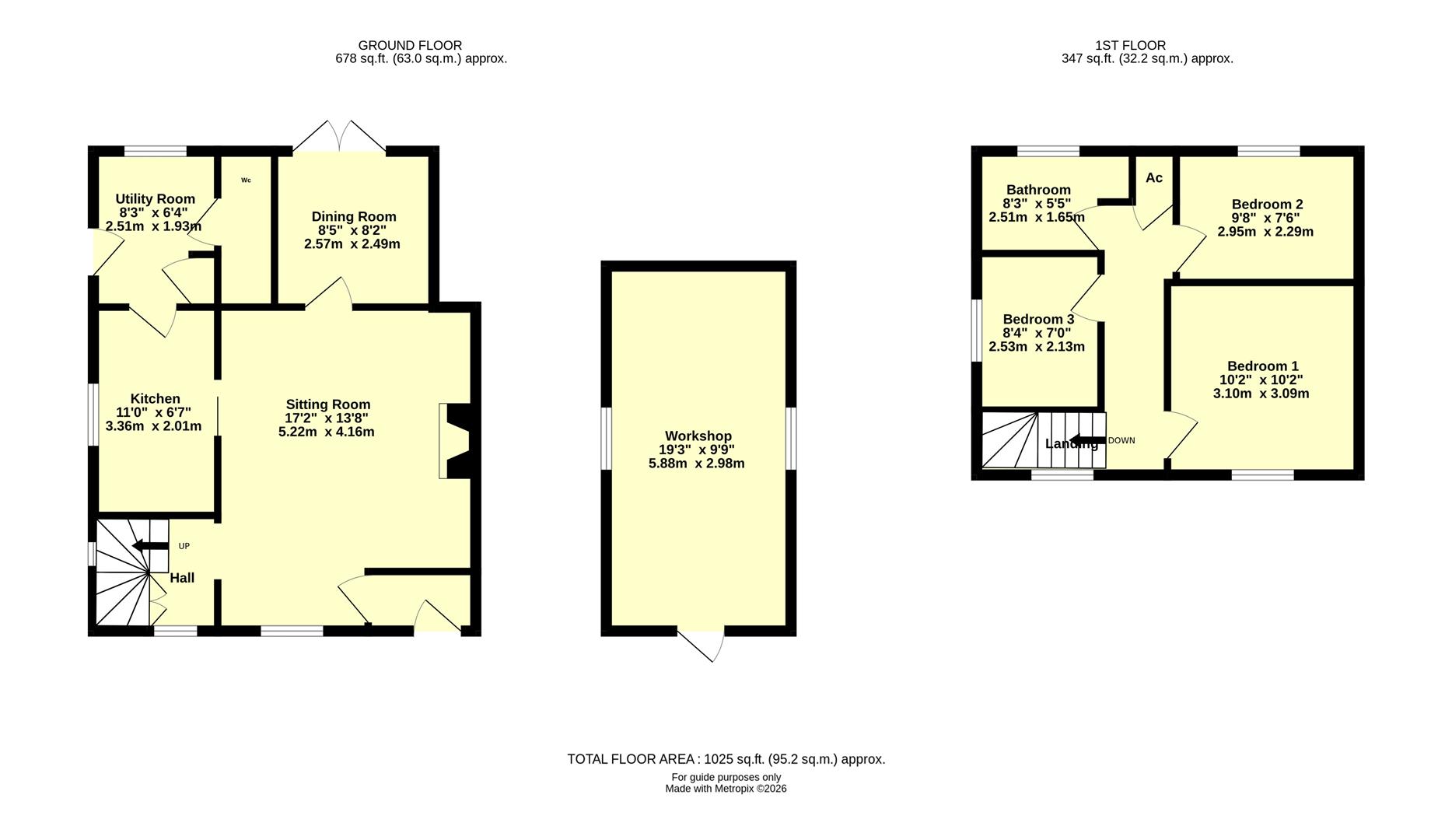 1 Craddock Cottages, Craddock, Cullompton floorplan