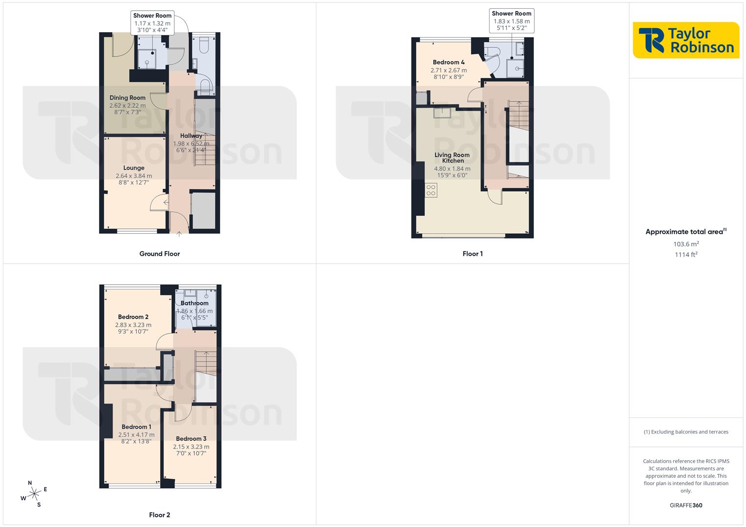 37, Ringwood Close, Crawley floorplan