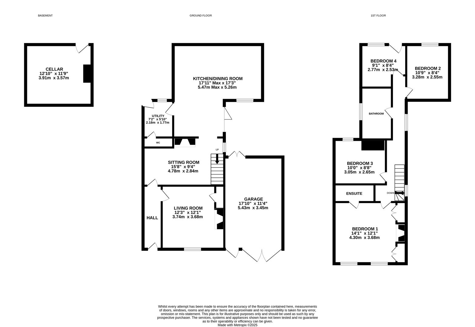 Rose Cottage, Bury Bar, Newent floorplan