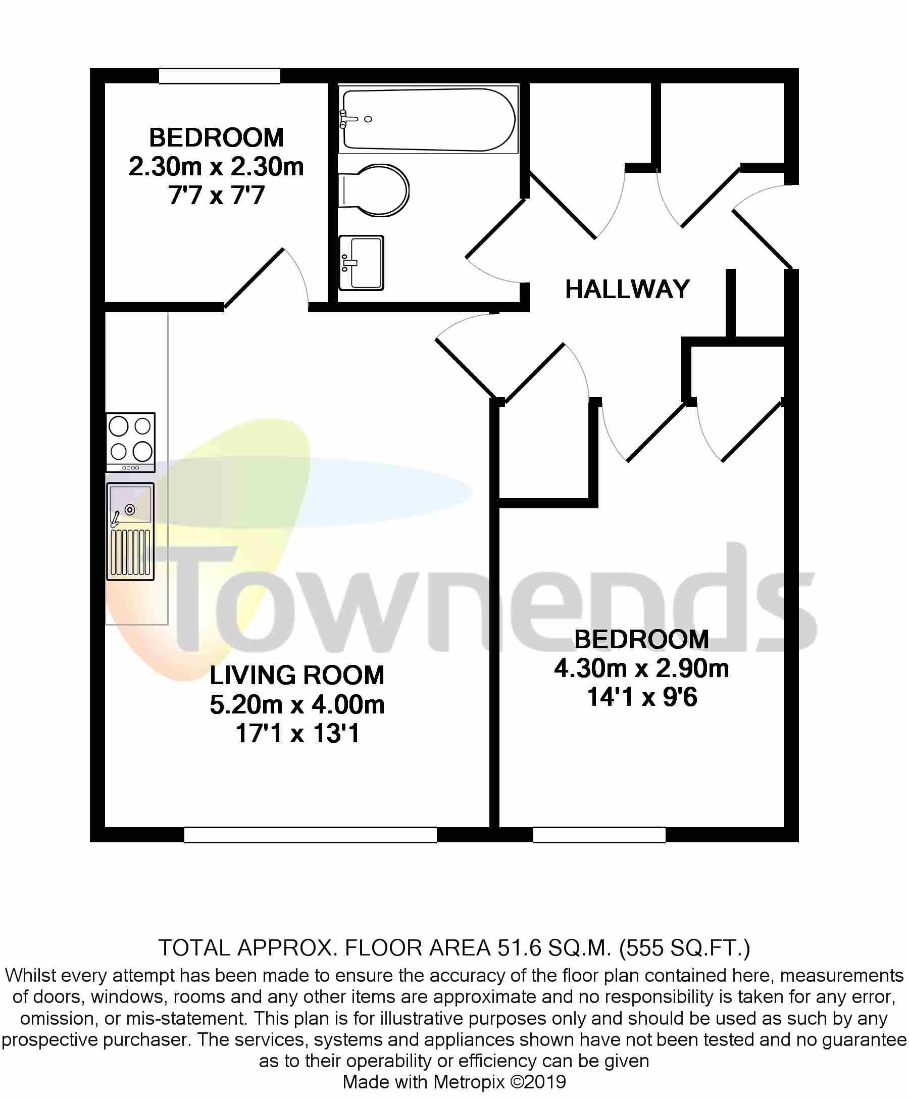 2 Bedrooms Flat to rent in Honeysuckle Court, 43 Grove Road, Sutton SM1