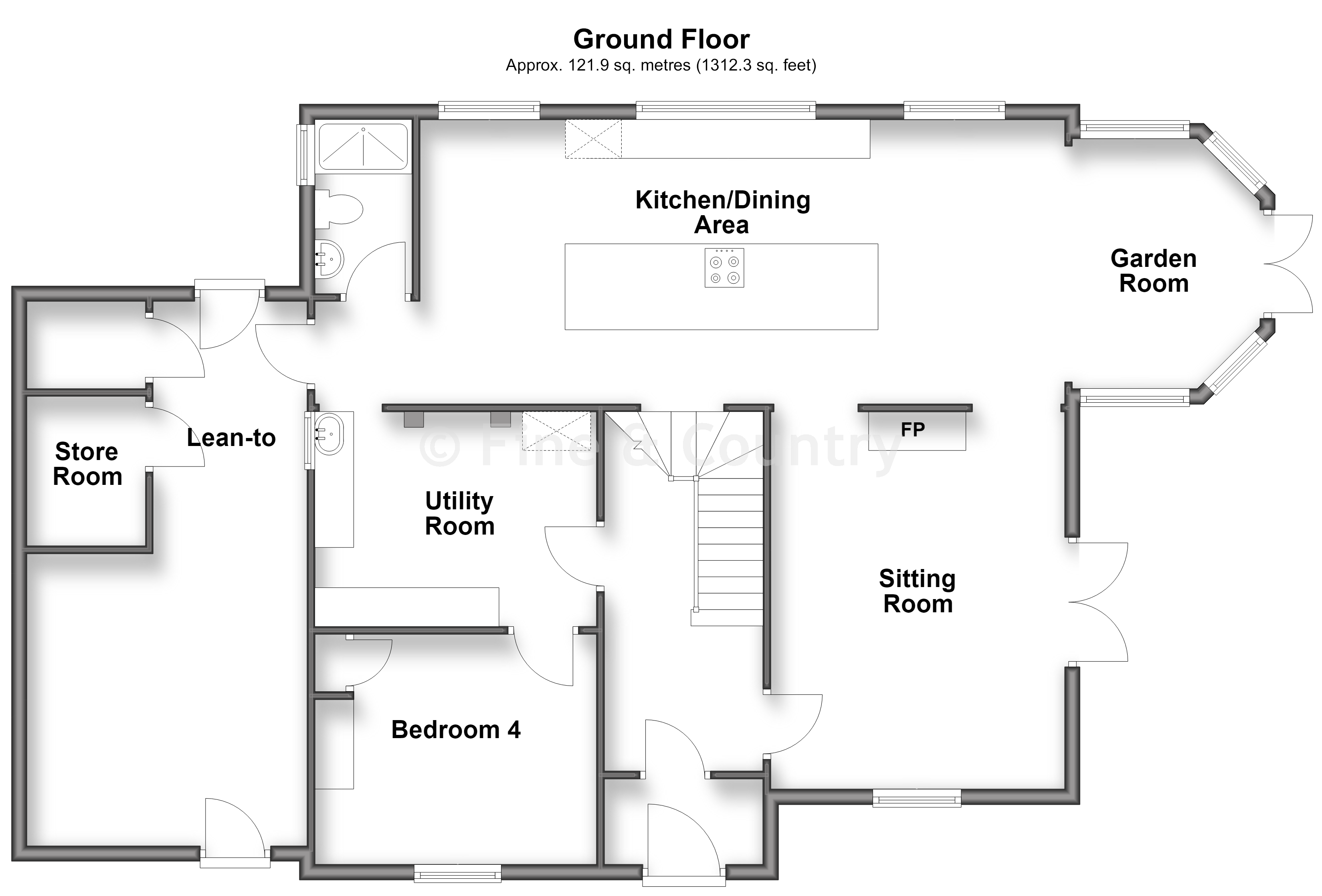 Coastguard Cottages, Military Road, Brighstone floorplan