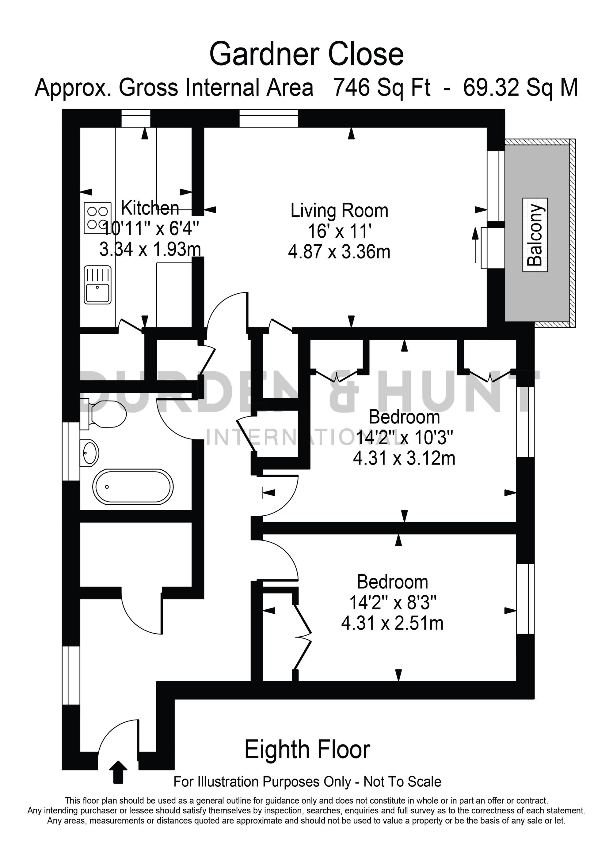 51 Gardner Close, London floorplan