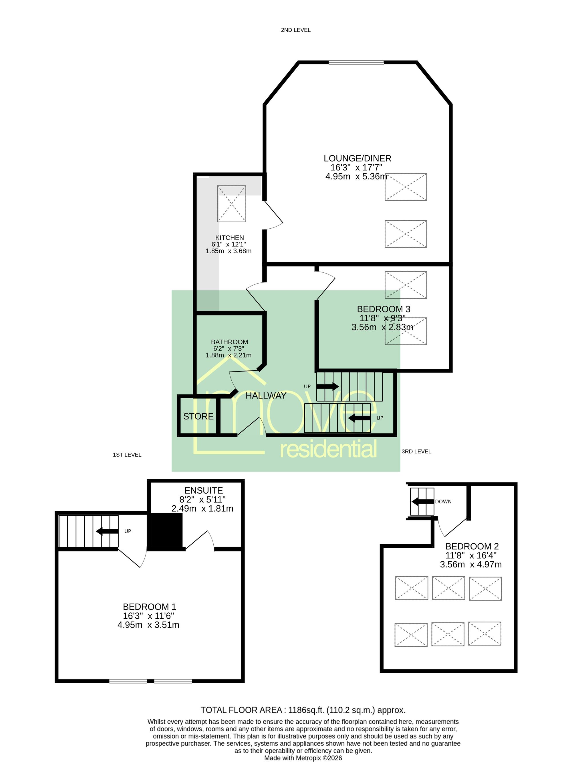 Apt 9, The Old Schoolhouse 113-117 Beresford Road, Prenton floorplan
