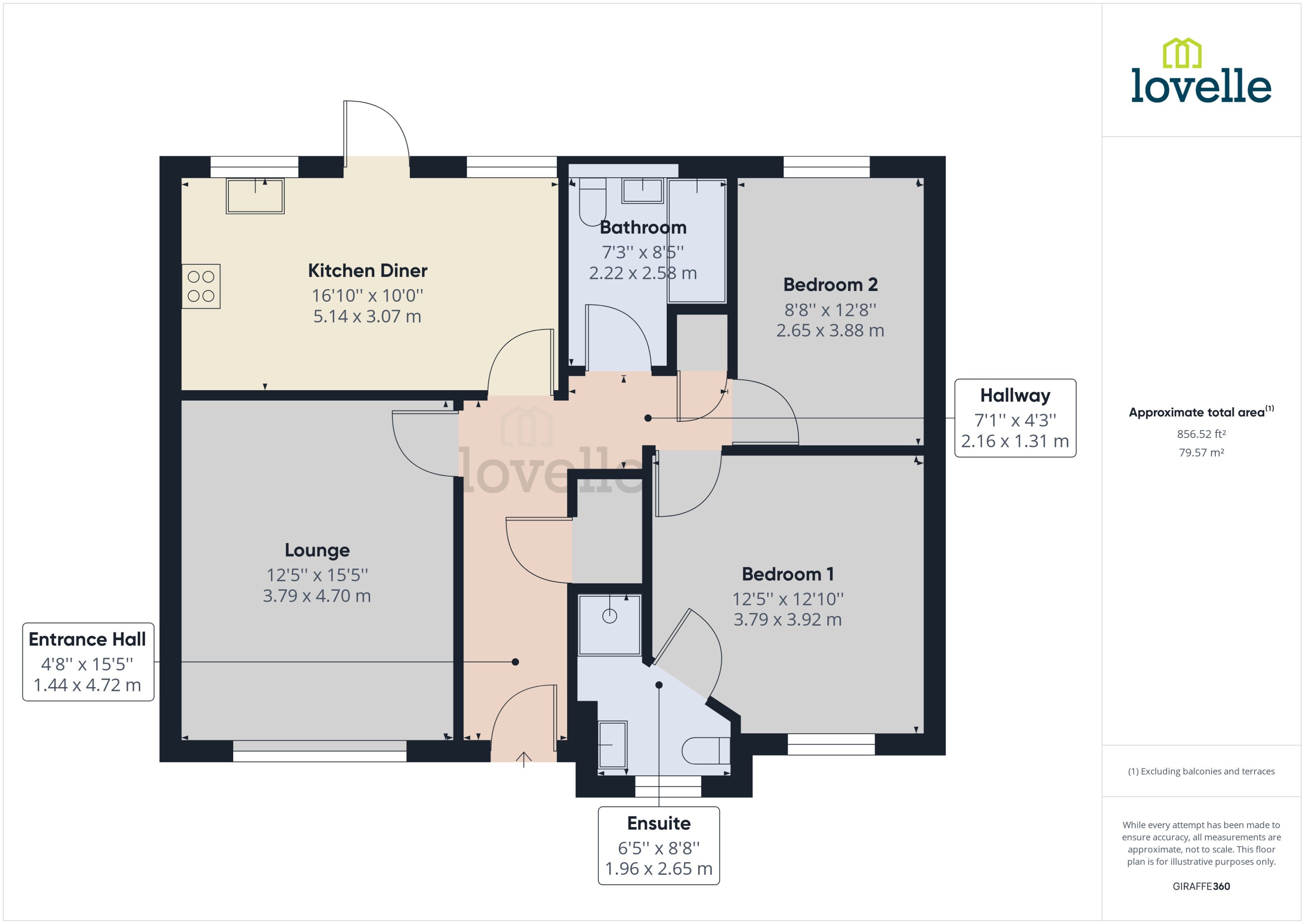 1, Derby Close, Market Rasen floorplan