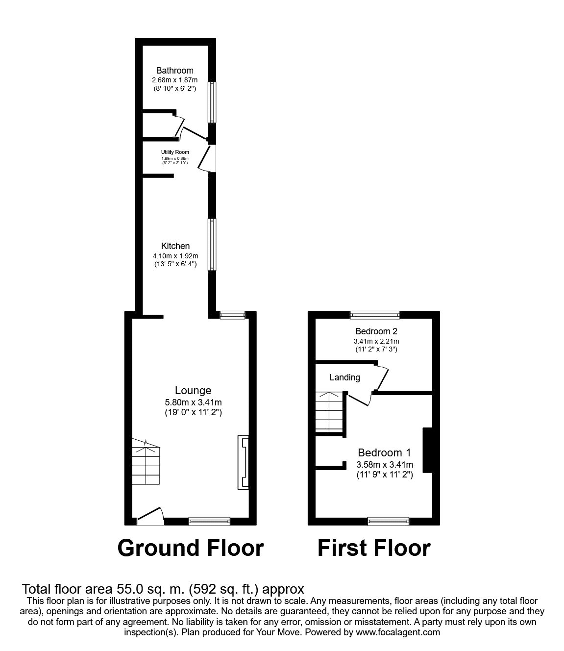 100, Common Road, Swadlincote floorplan