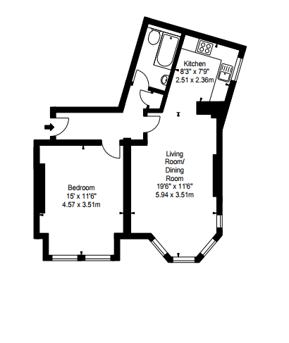 1 Bedrooms Flat to rent in Hamlet Gardens, London W6