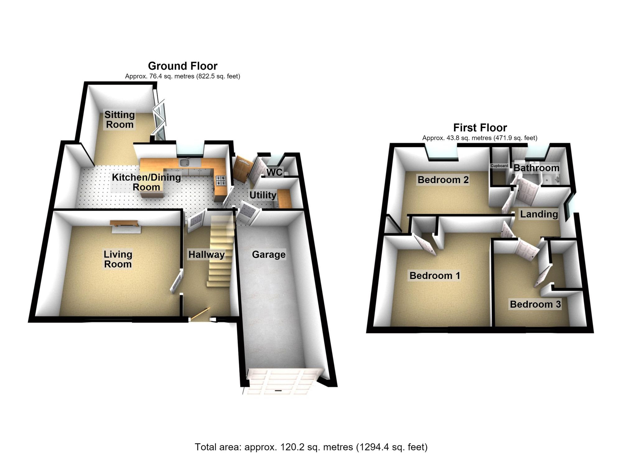 1 Police House Moorland Way, Doncaster floorplan