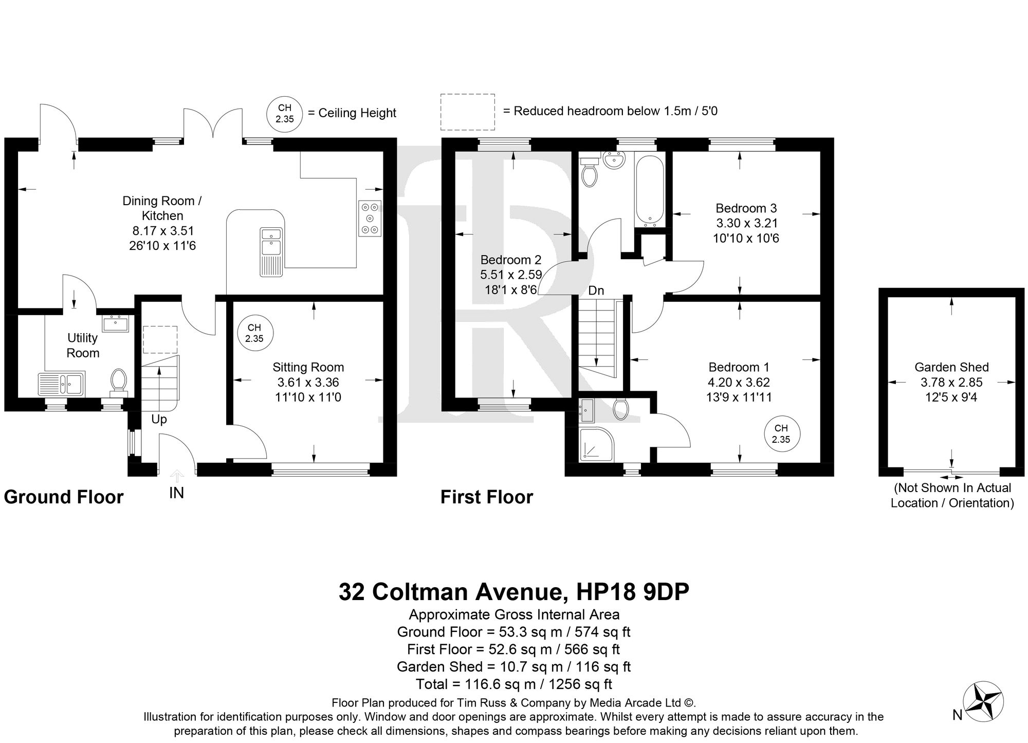 32 Coltman Avenue, Aylesbury floorplan
