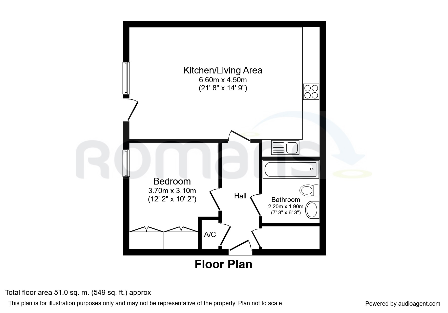 1 Bedrooms Flat to rent in Crane Wharf, Reading RG1