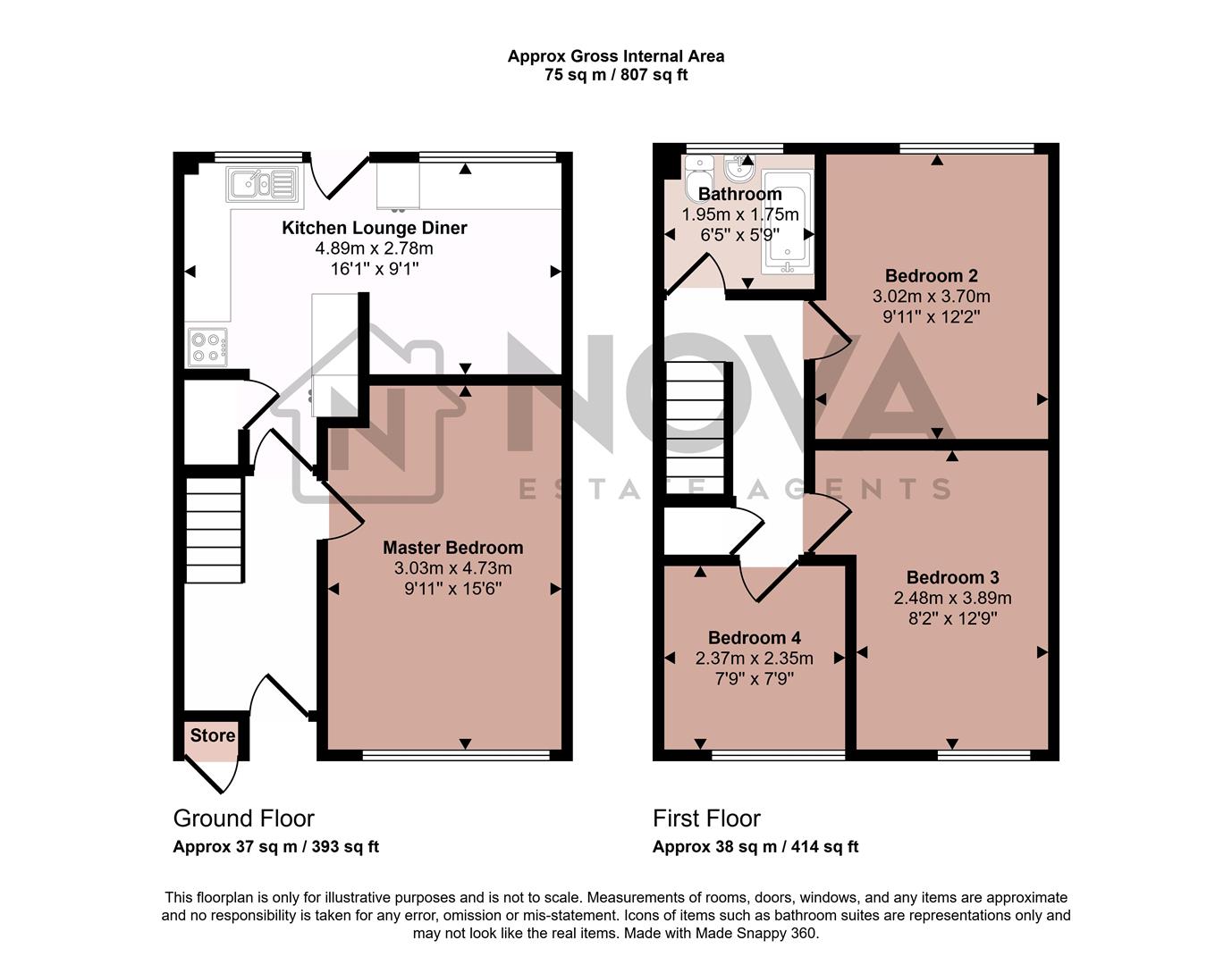 270, Devon Road, Luton floorplan