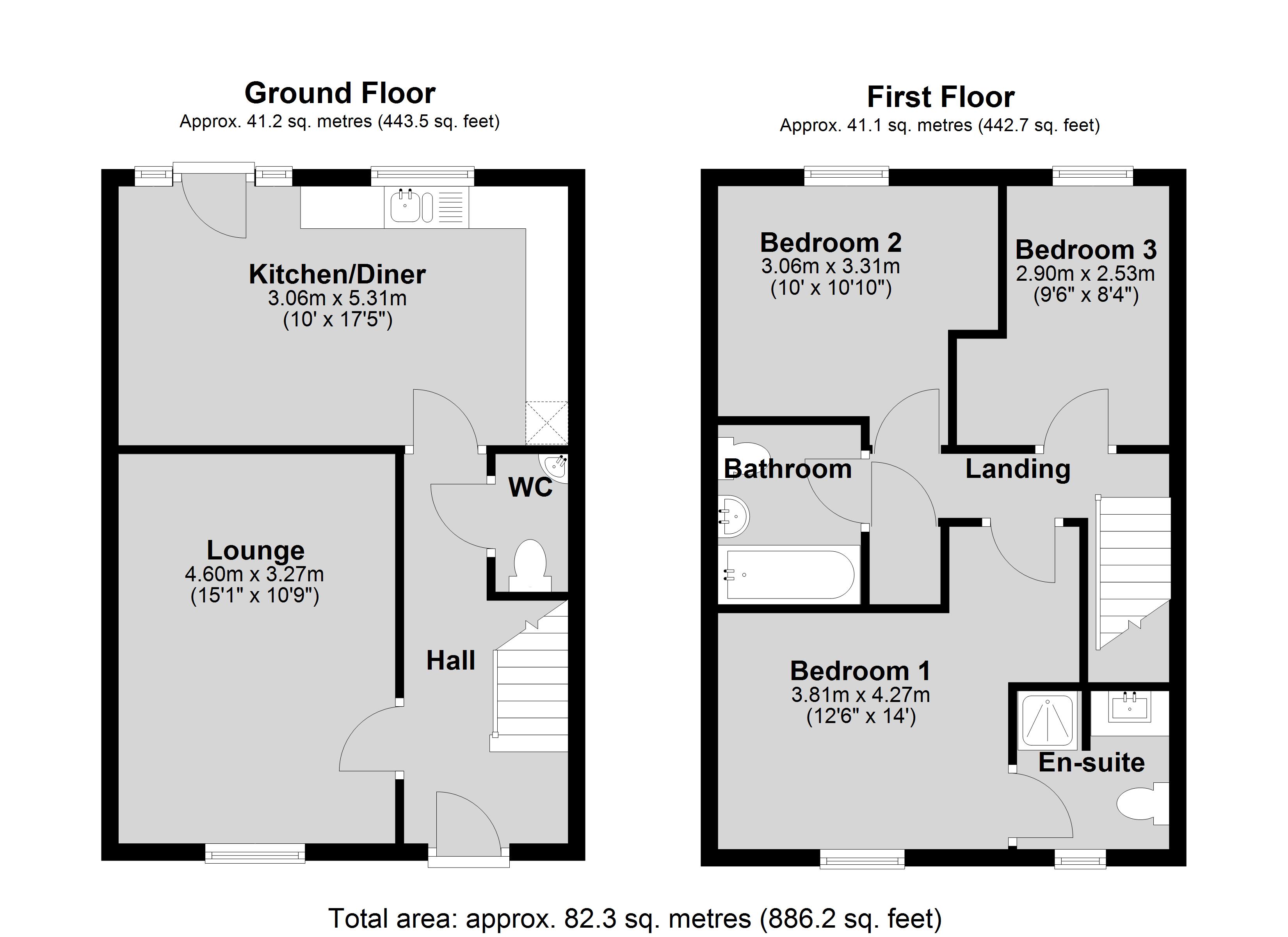 25, Northfield Road, Lincoln floorplan