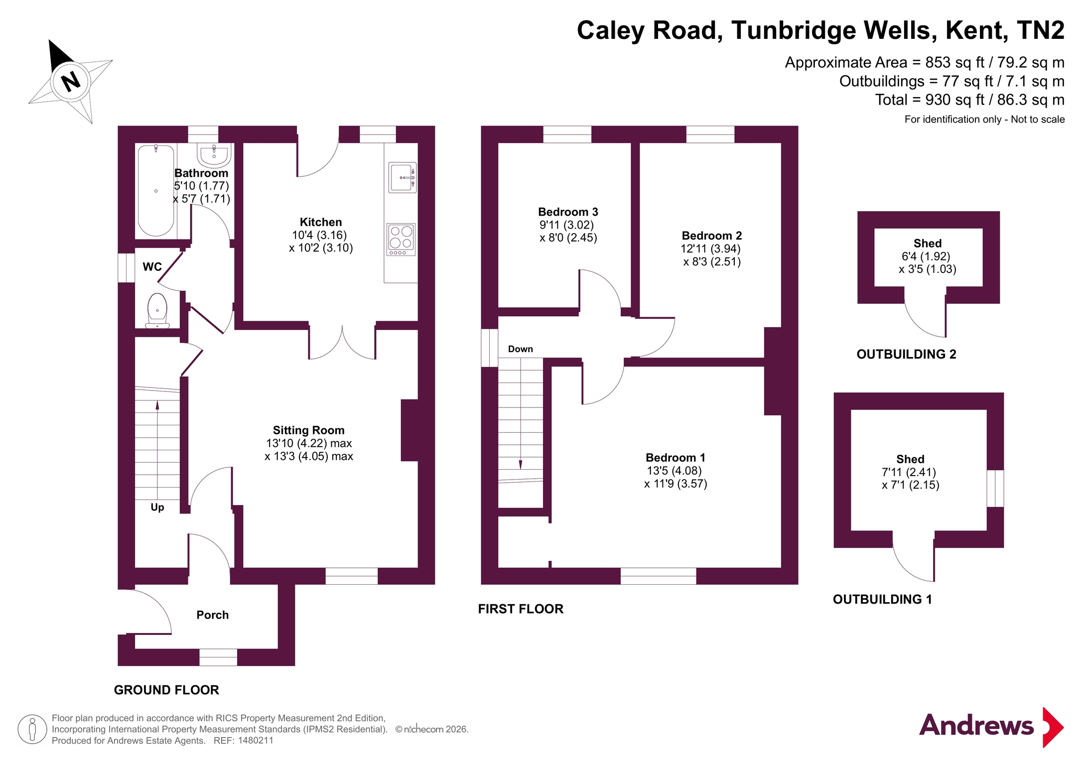 57, Caley Road, Kent floorplan