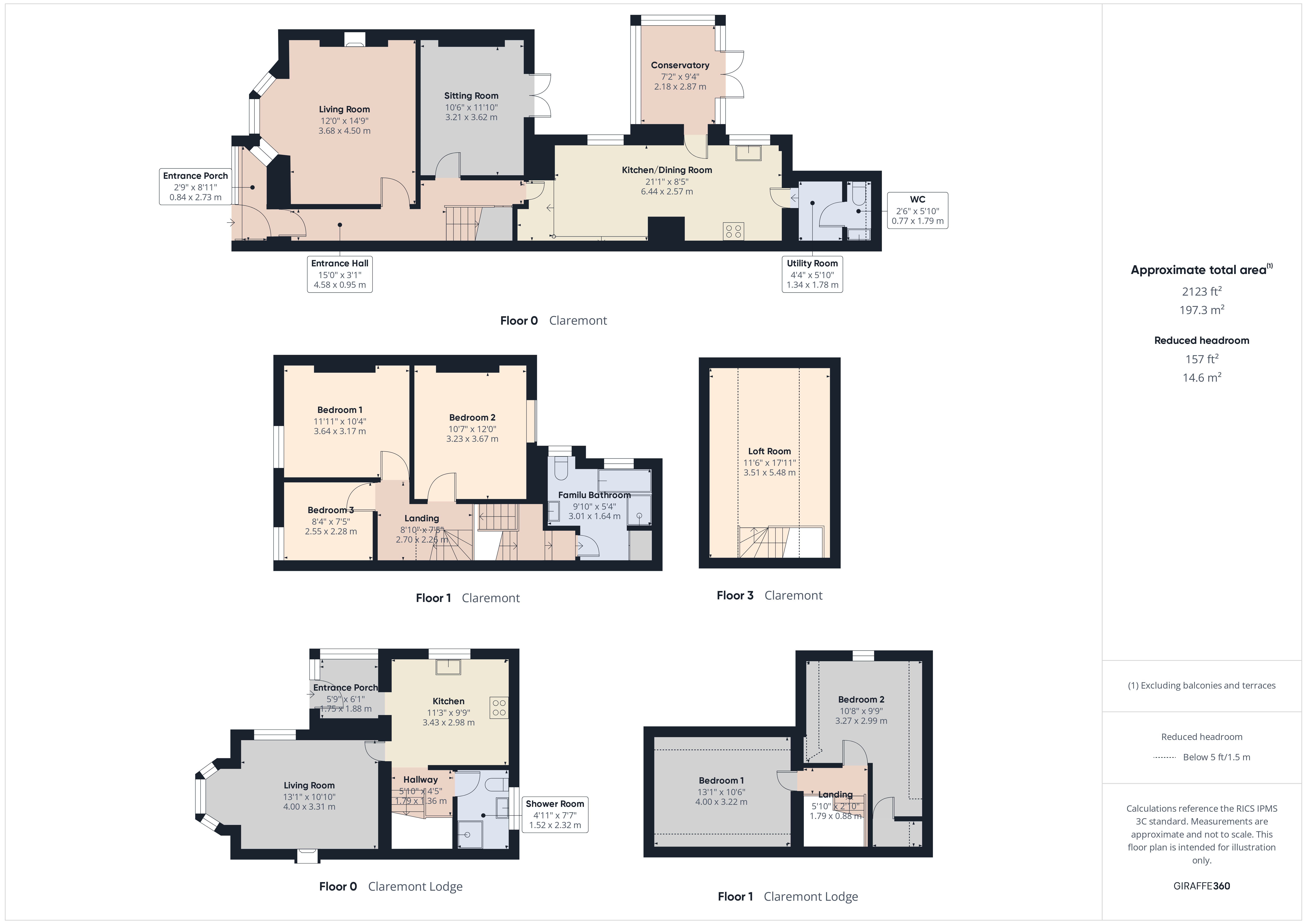 Claremont, 9 & 9a,, Killerton Road, Cornwall floorplan