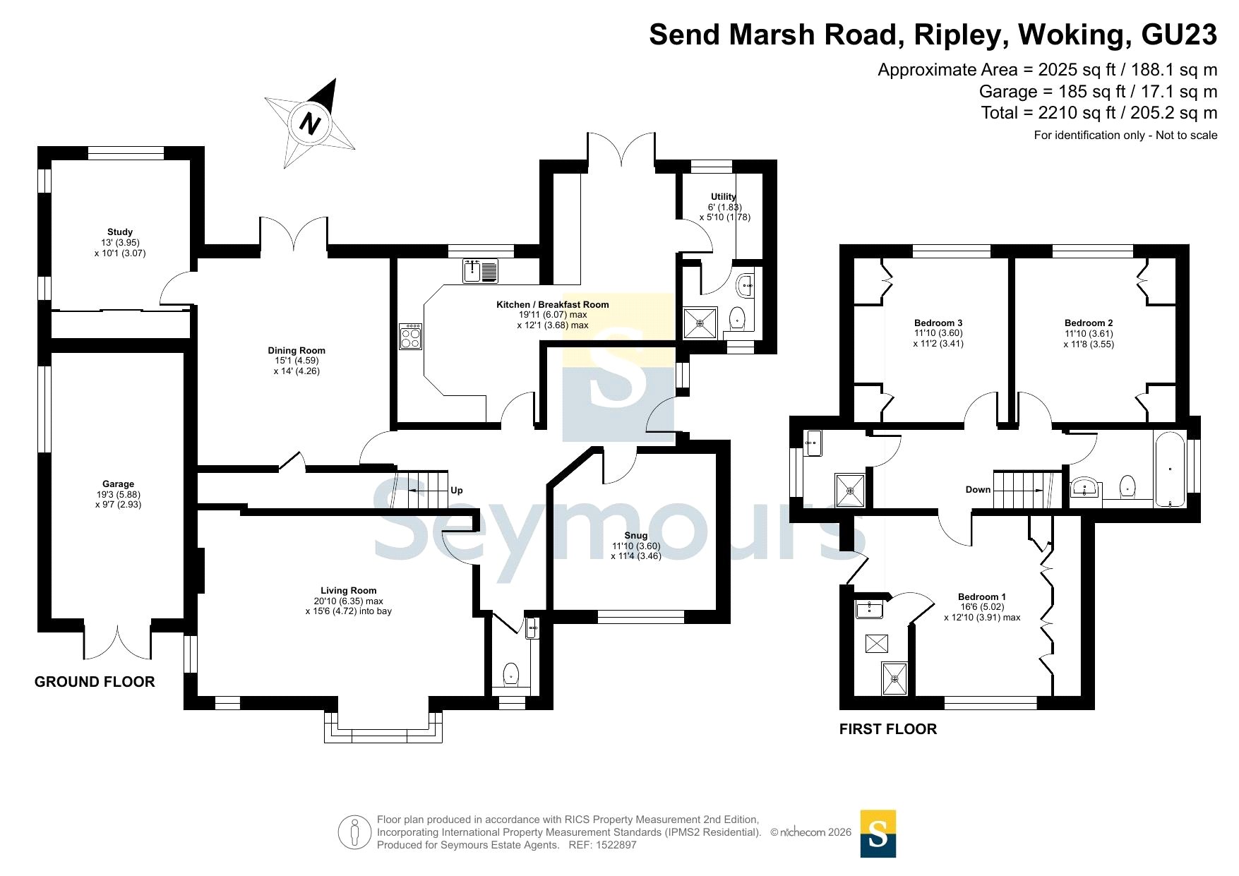 Meadow Cottage,, Send Marsh Road, Surrey floorplan