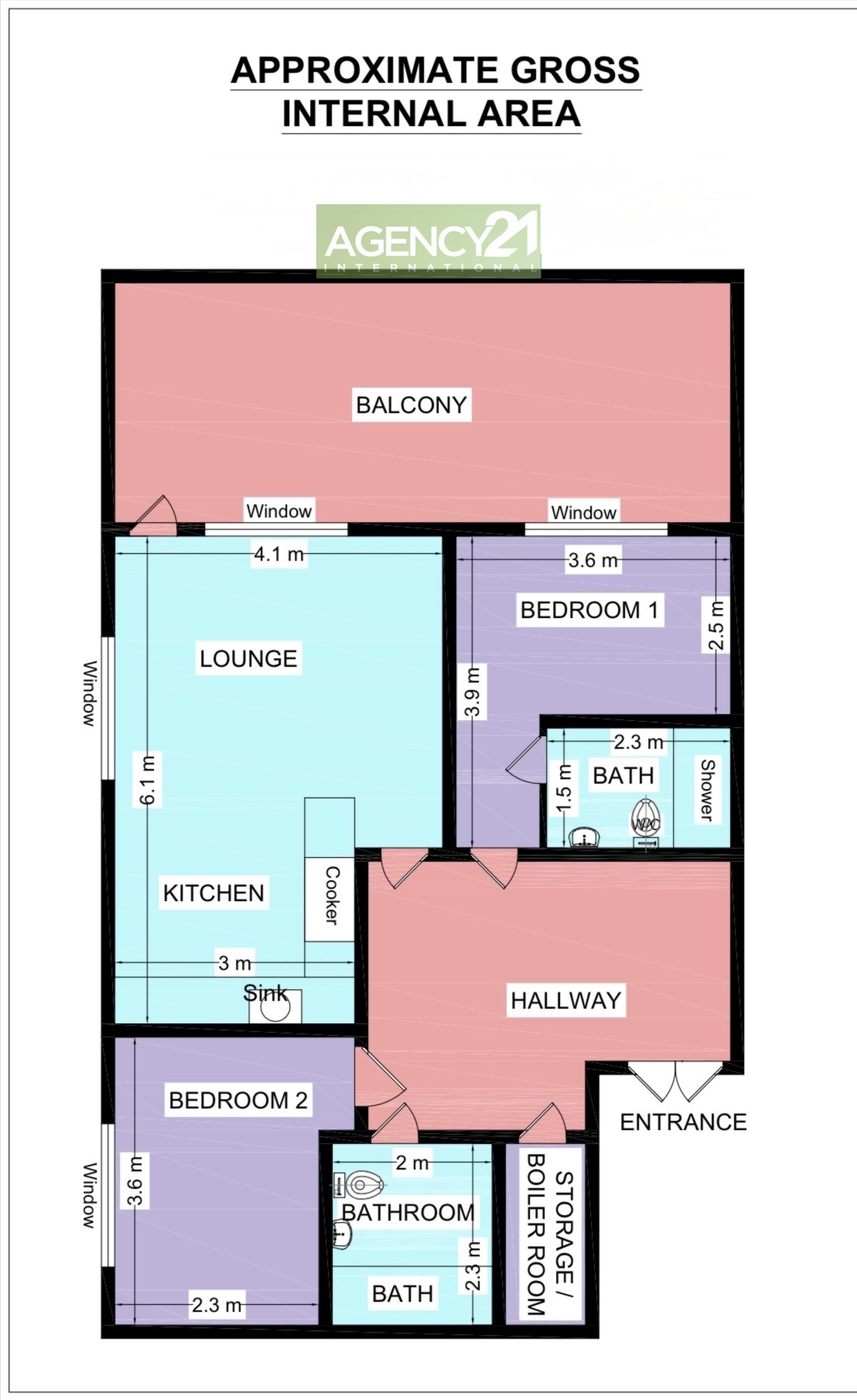 Flat 1108 4, Preston Road, London floorplan