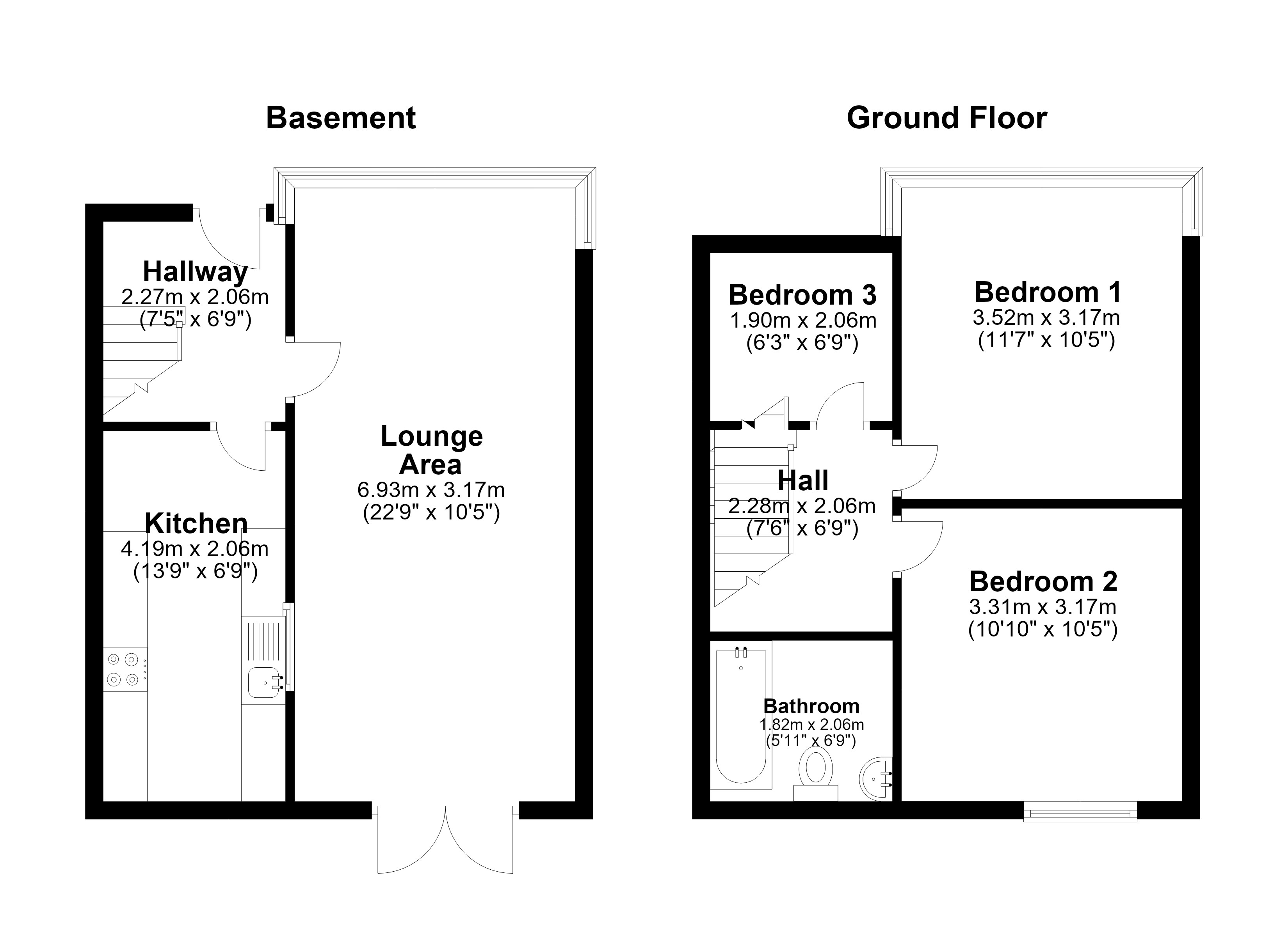 41, Glack Road, Deal floorplan