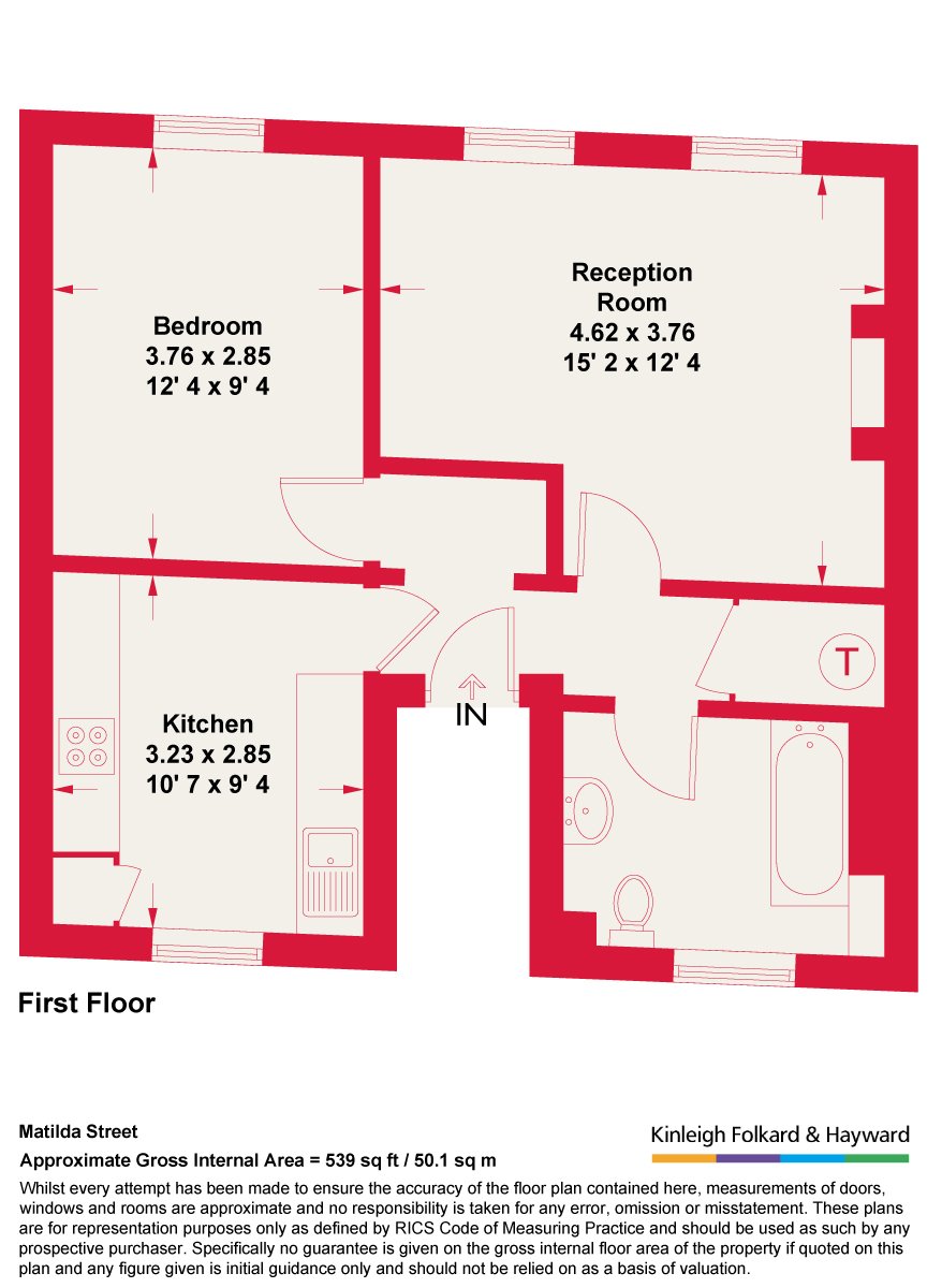 Flat B, 59, Matilda Street, London floorplan