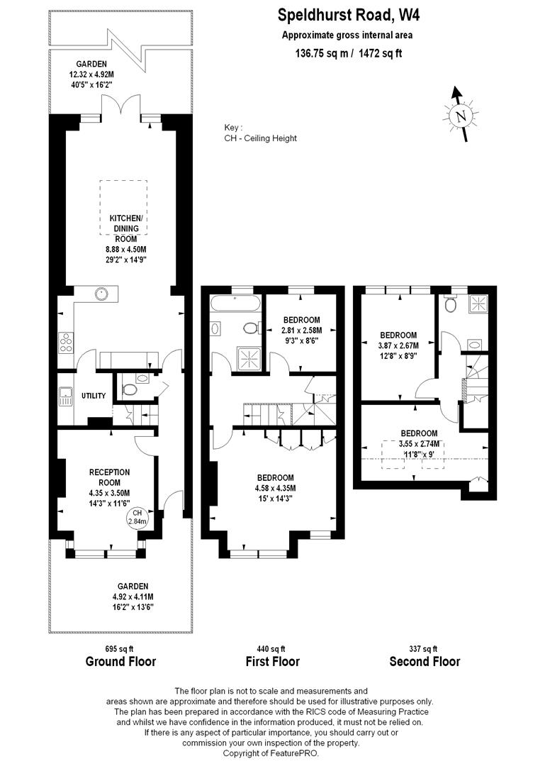 4 Bedrooms Terraced house to rent in Speldhurst Road, London W4