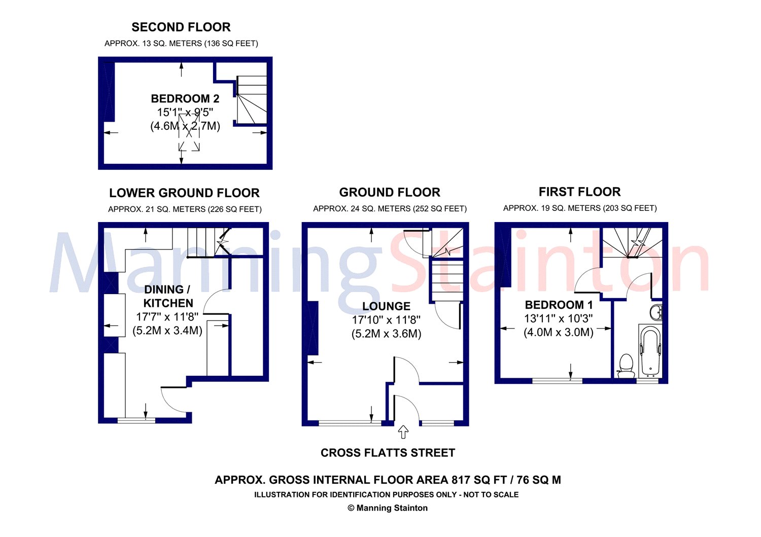 2 Bedrooms Terraced house to rent in Cross Flatts Street, Beeston, Leeds LS11