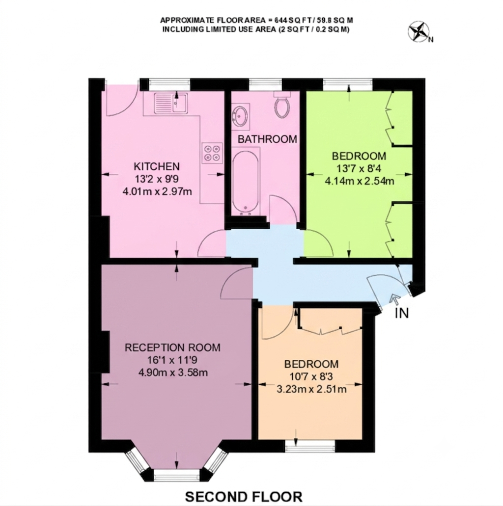 331B Drake Court, Alexandra Avenue, Harrow floorplan