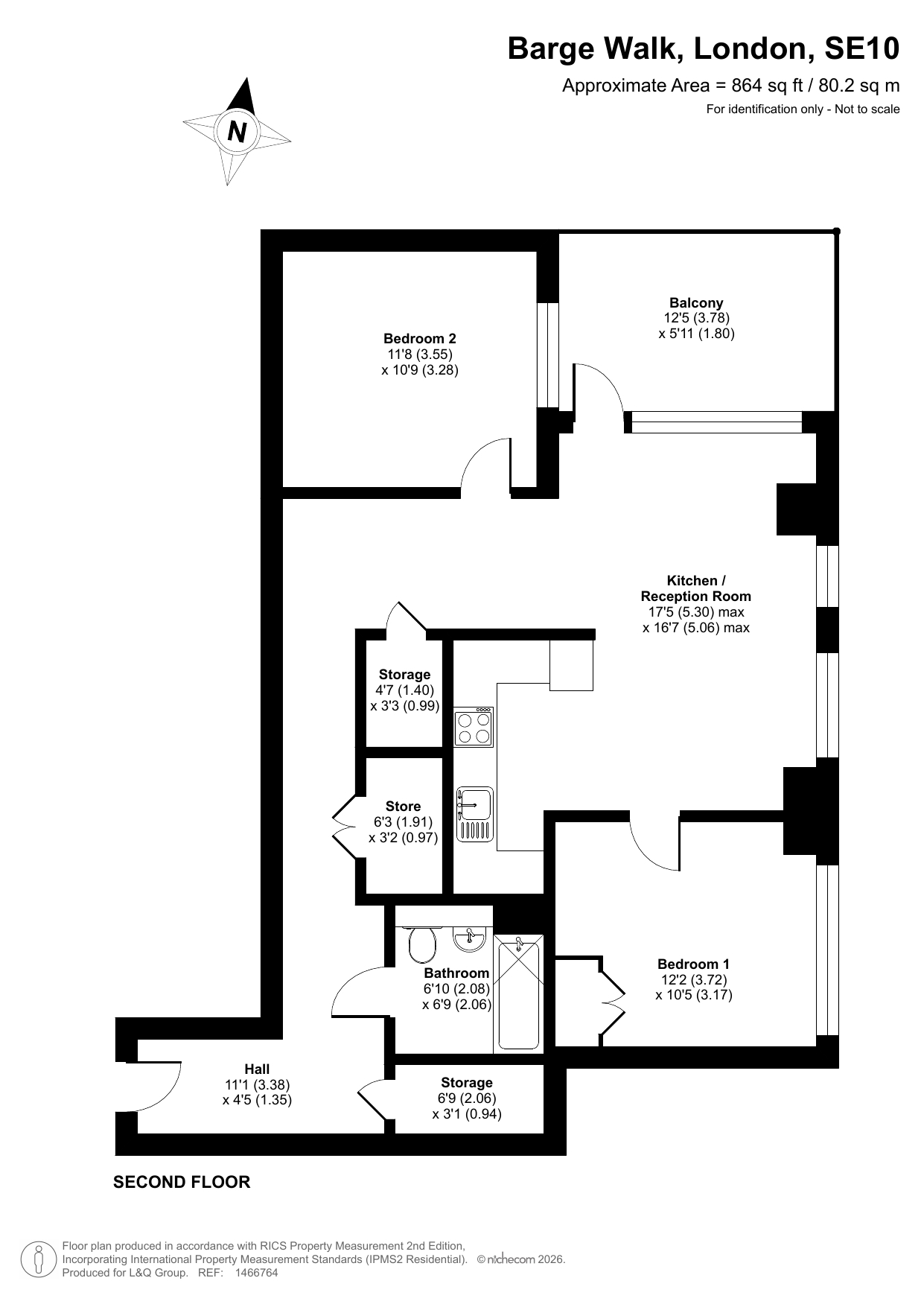 Barge Walk, SE10 0UG, London floorplan