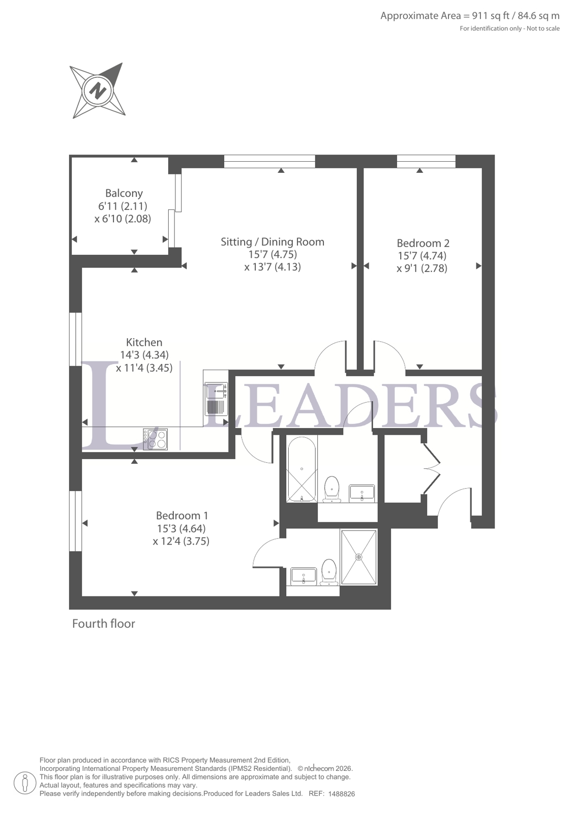 46, Bridgemaster Court, Norwich floorplan