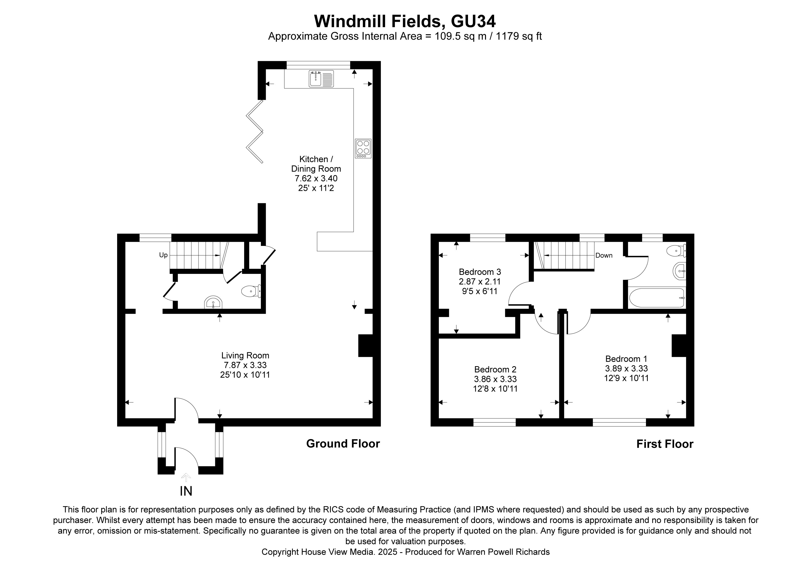 3, Windmill Fields, Alton floorplan