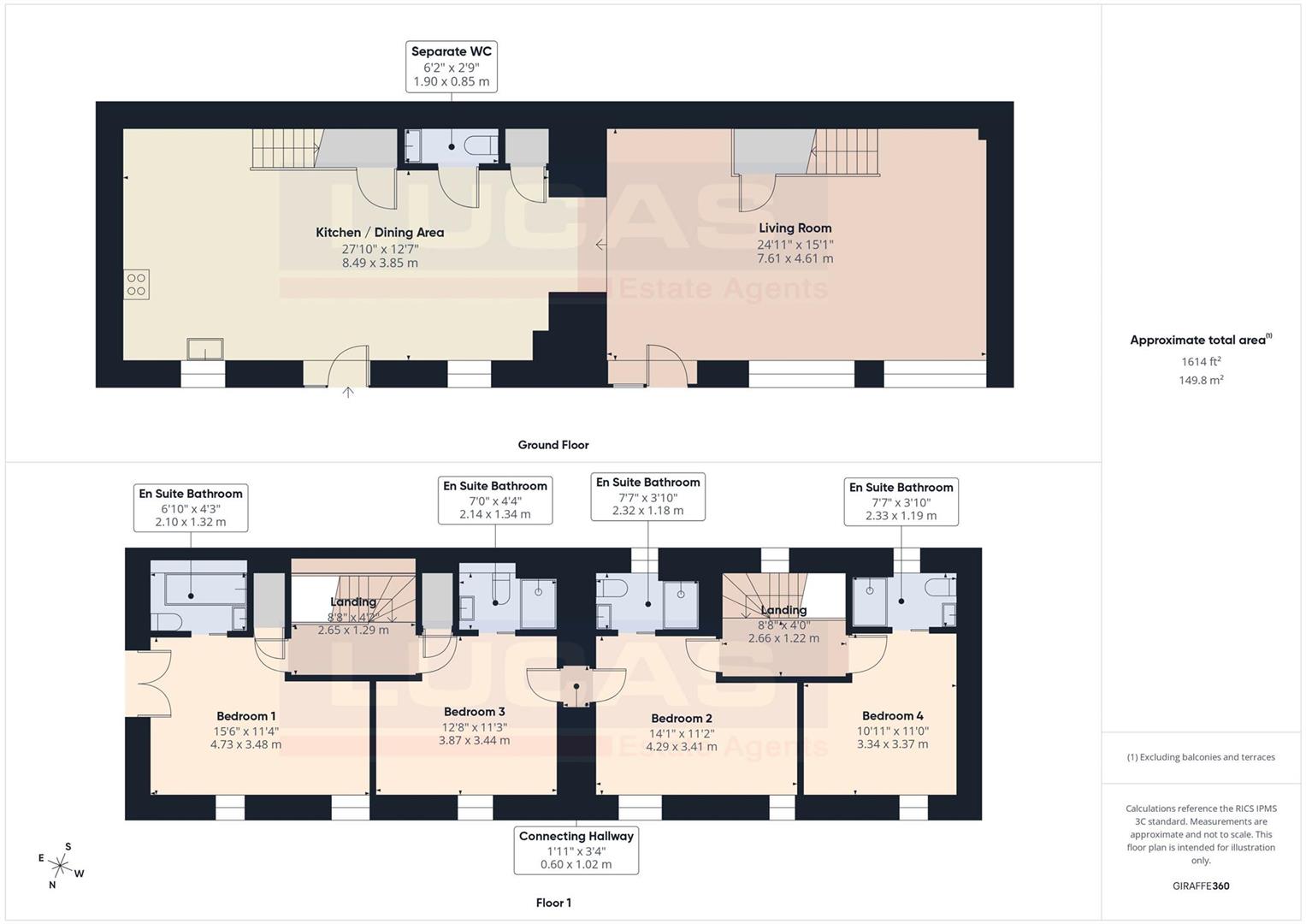 2, Bryn Gof, Llanfairpwll floorplan