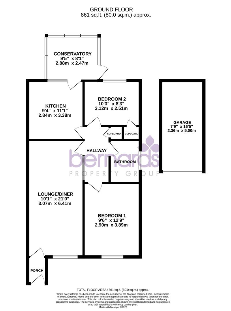 10, Fell Drive, Lee-On-The-Solent floorplan