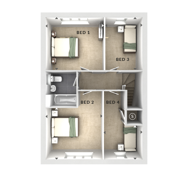 132, Bromyard Road, Ledbury floorplan