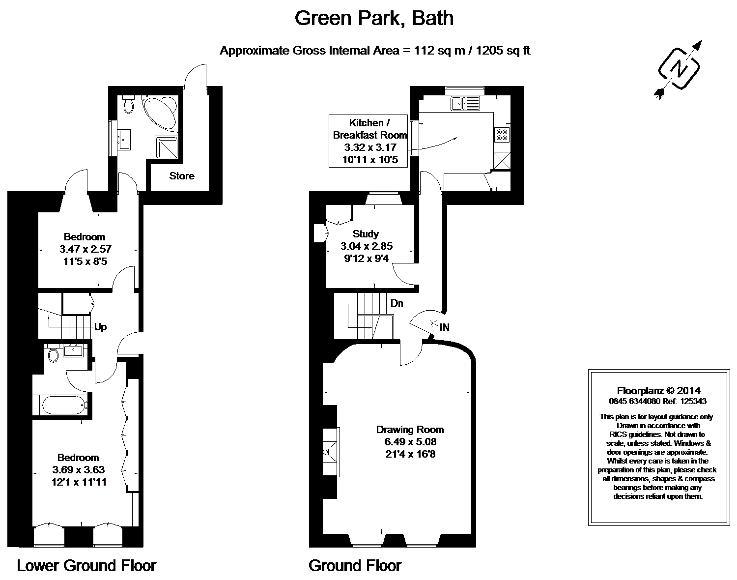 2 Bedrooms Maisonette for sale in Green Park, Bath BA1