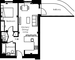 B1.06.01 (550),, ALBA HEIGHTS Dagenham Green, London floorplan