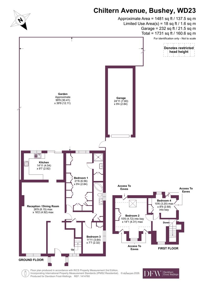 99, Chiltern Avenue, Bushey floorplan